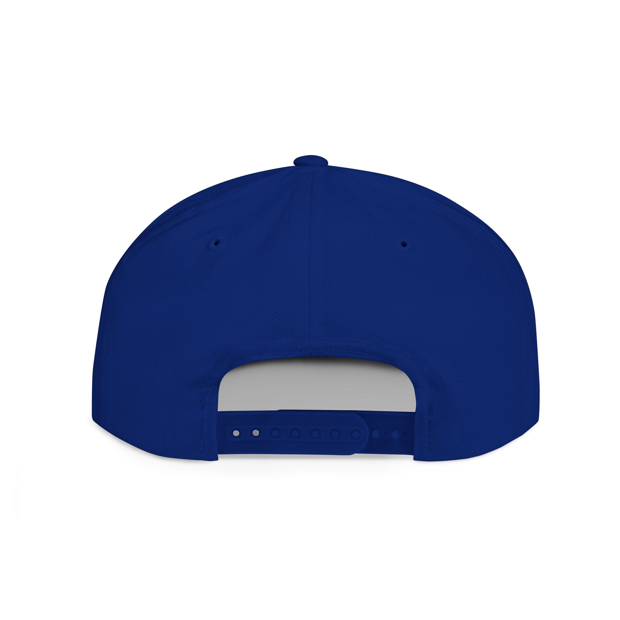 Flat Bill Snapback white logo