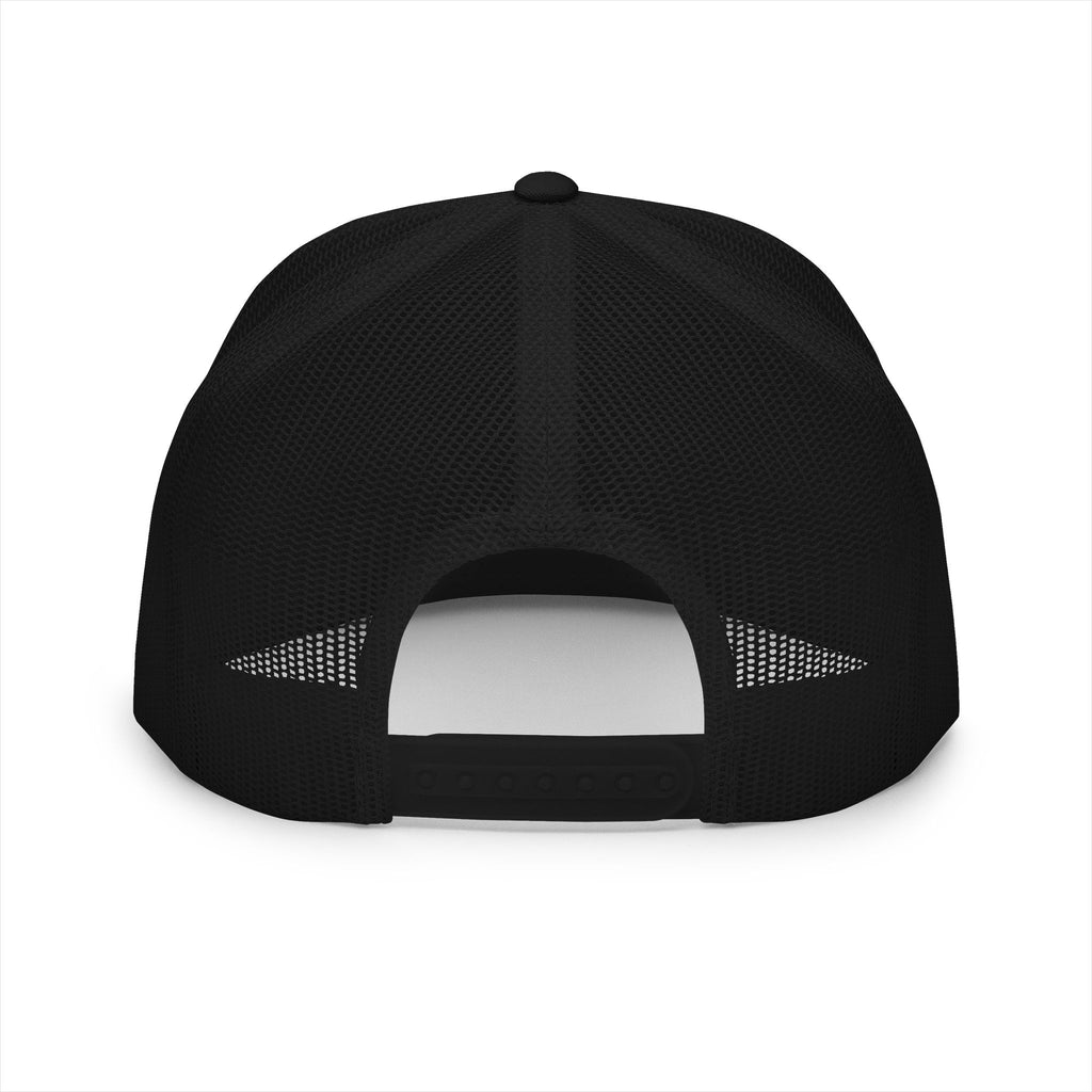 5 Panel Trucker Cap white logo