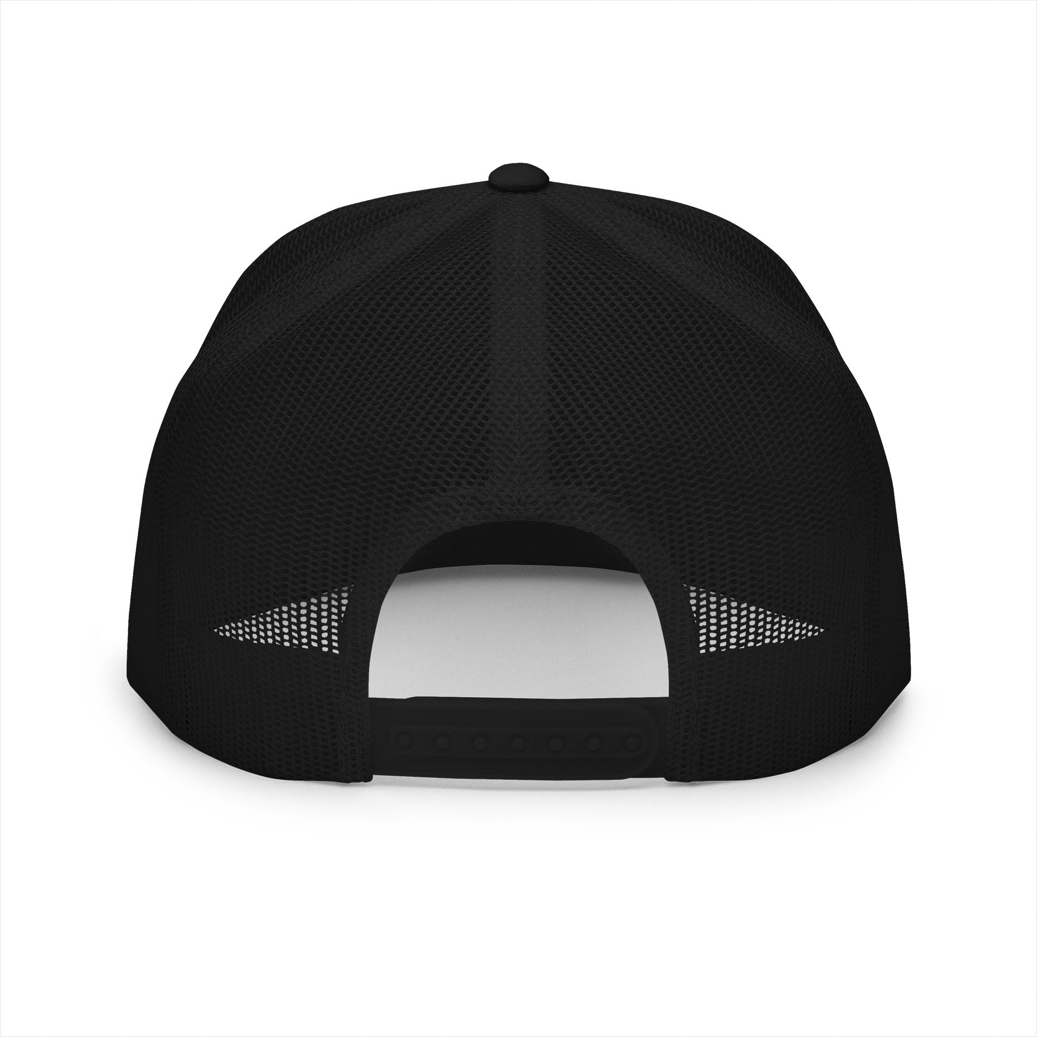 5 Panel Trucker Cap white logo