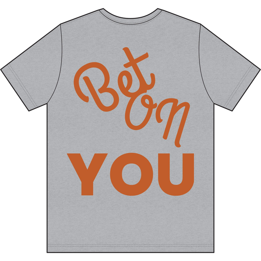 Bet On YOU Dri-Power 100% Polyester T-Shirt black logo