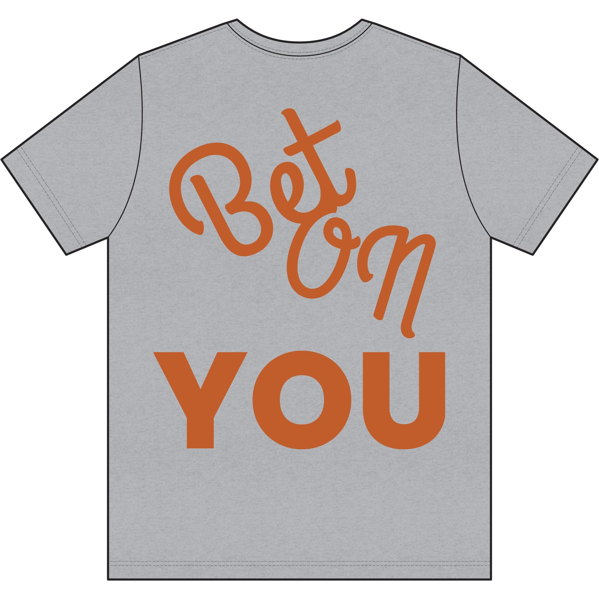 Bet On YOU Dri-Power 100% Polyester T-Shirt black logo