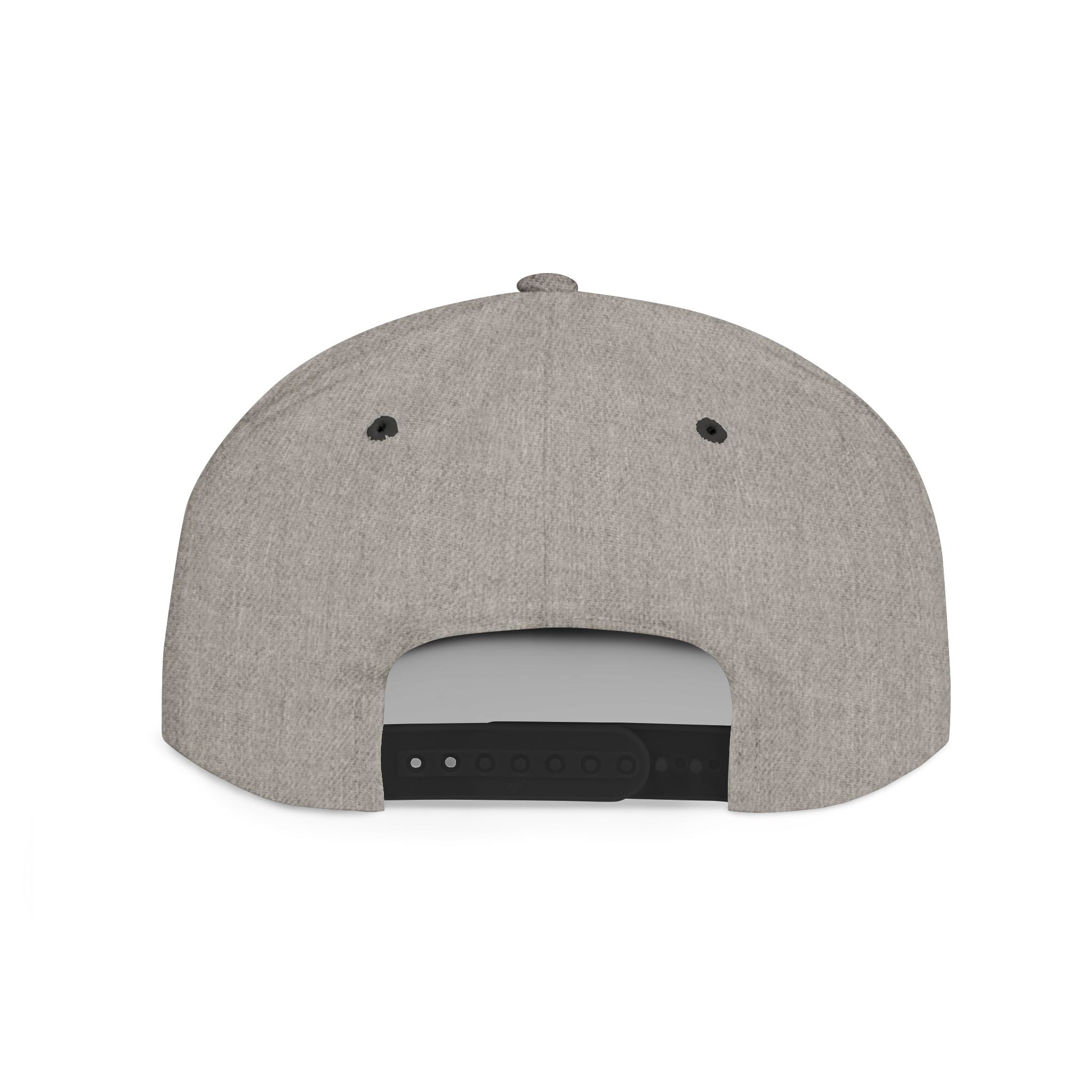 Flat Bill Snapback white logo