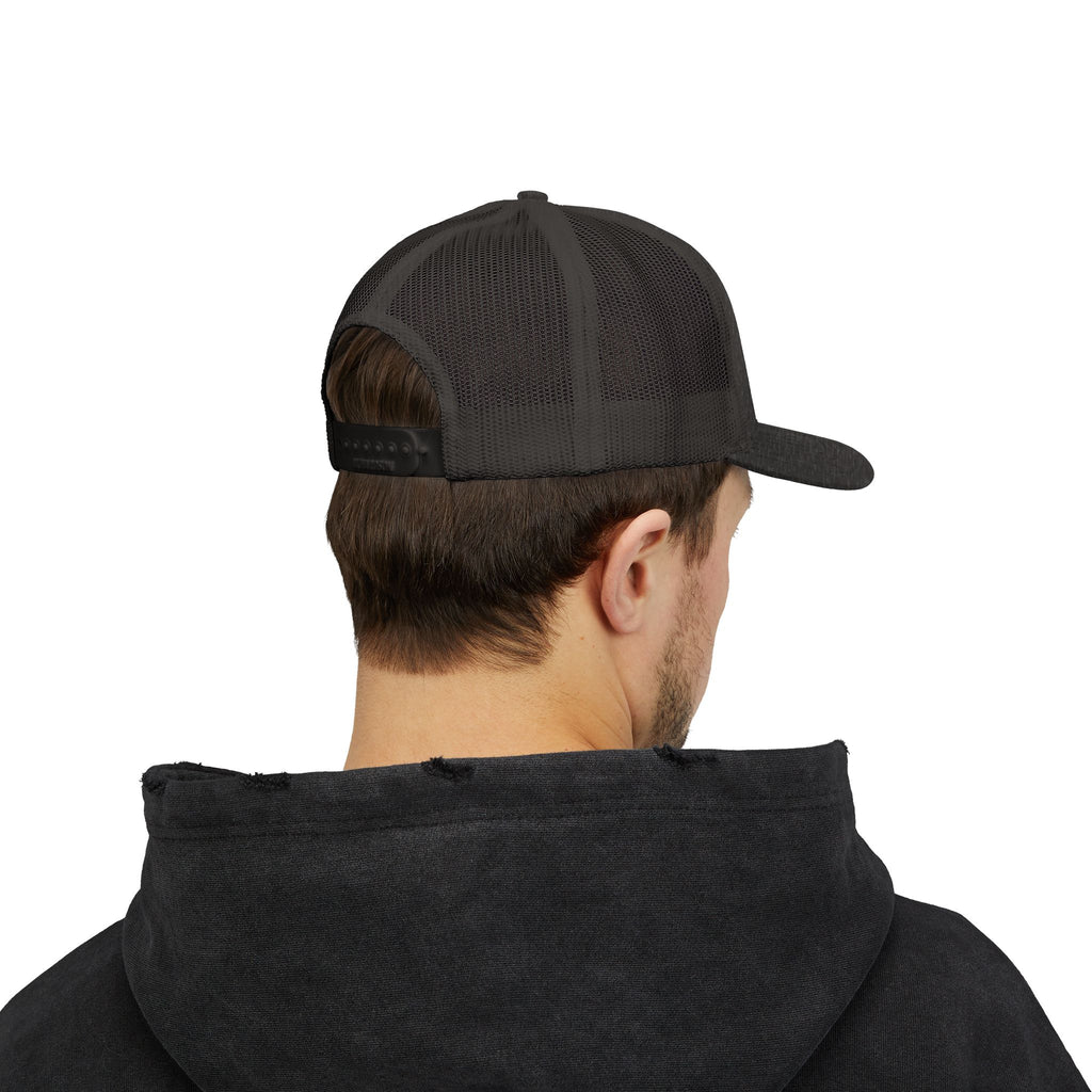 Snapback Trucker Cap white logo