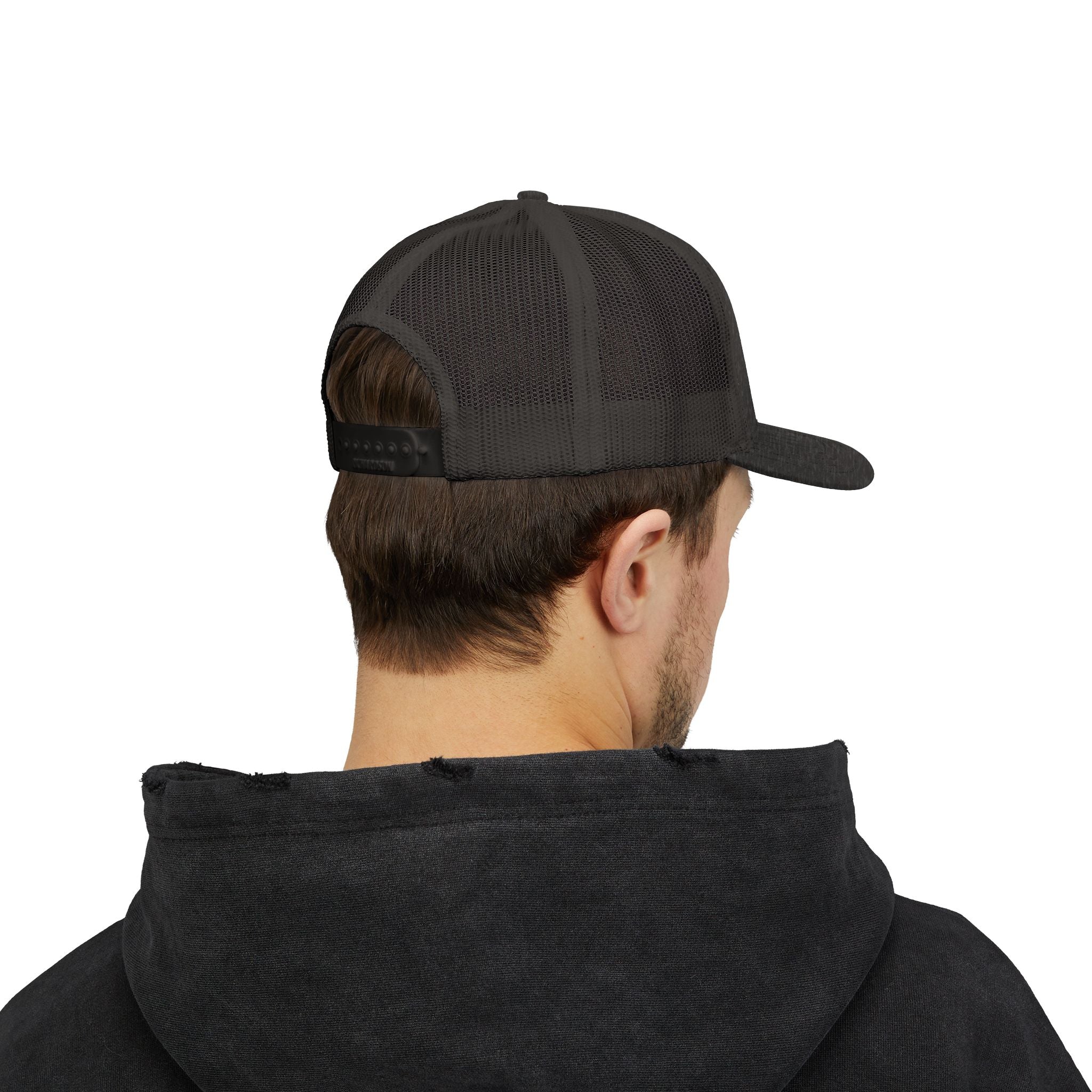 Snapback Trucker Cap white logo
