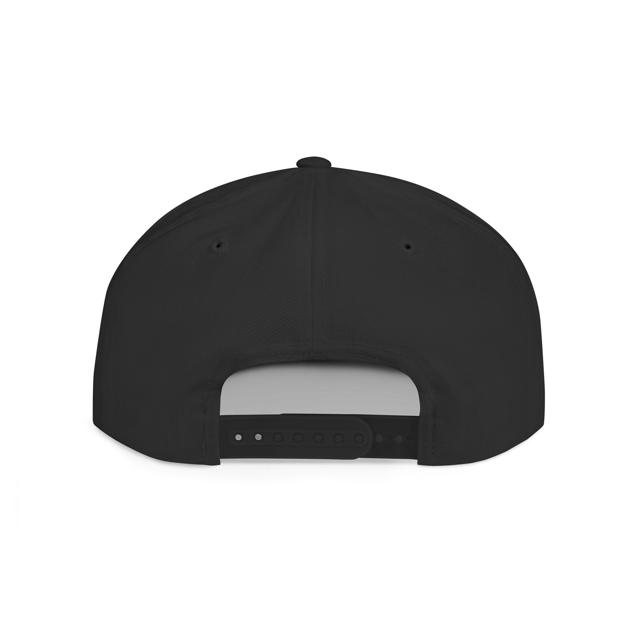 Flat Bill Snapback white logo