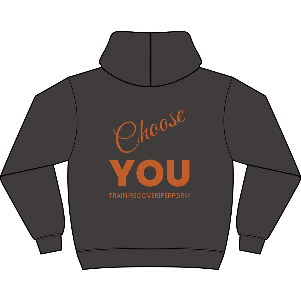 Choose YOU Men's Box Hoodie white logo