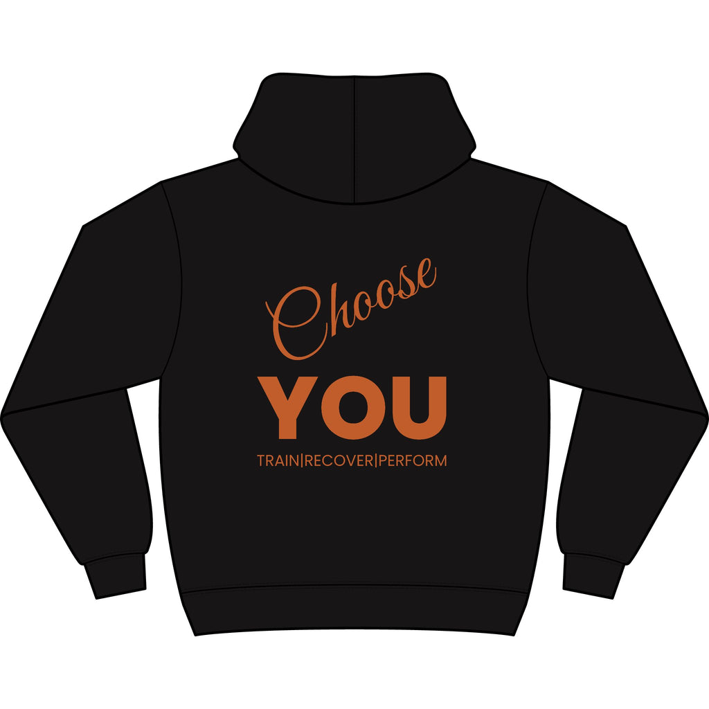Choose YOU Men's Box Hoodie white logo
