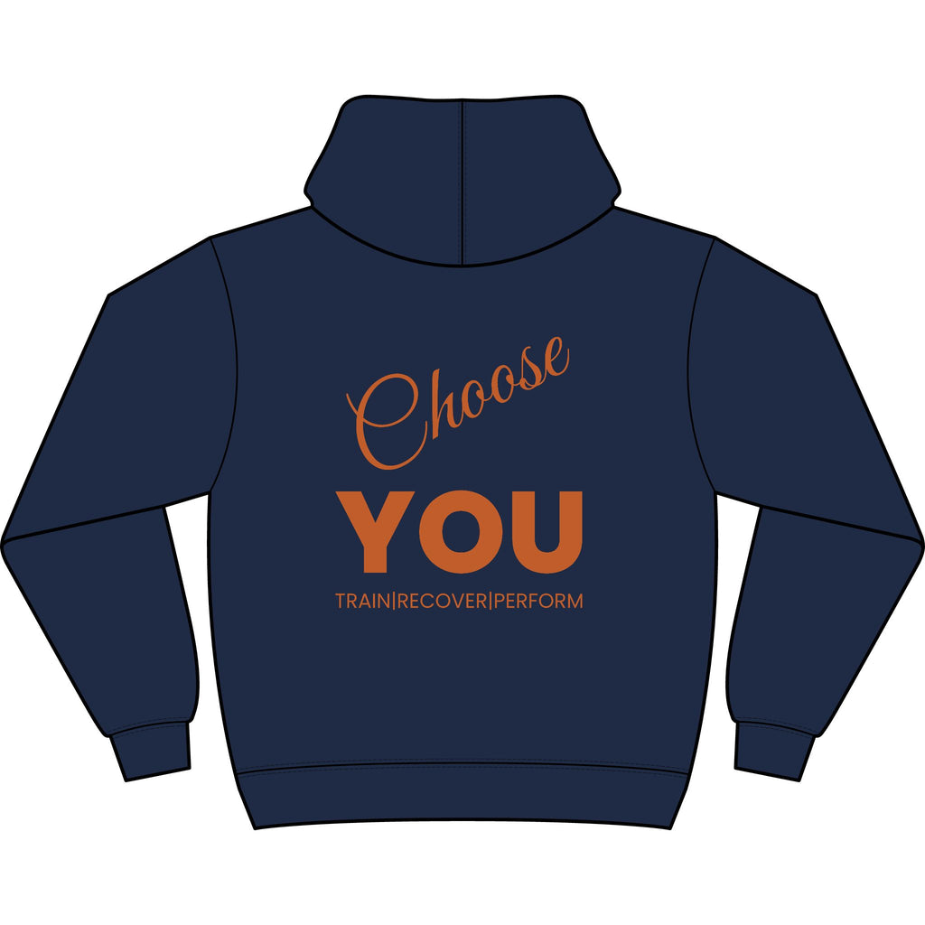 Choose YOU Men's Box Hoodie white logo
