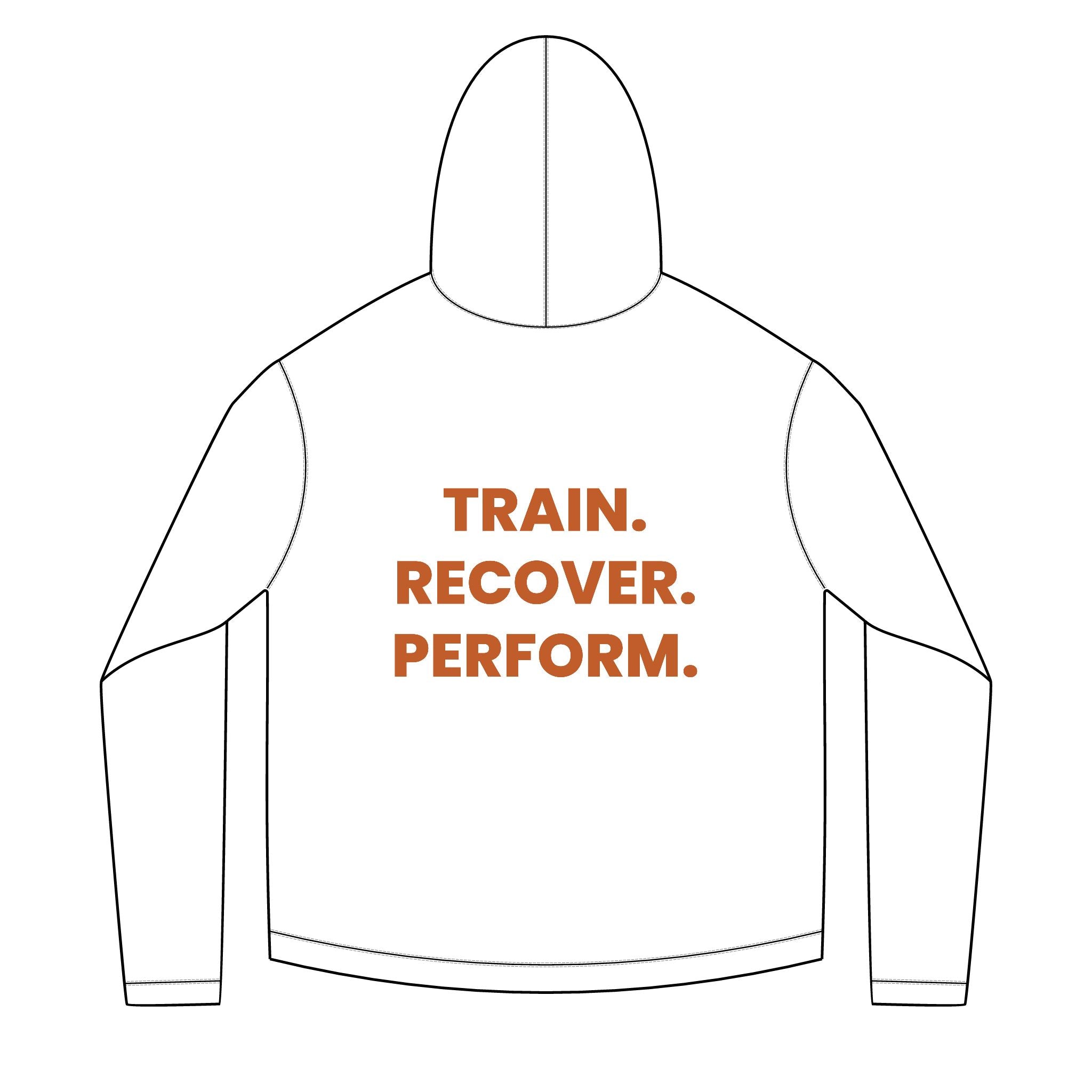 Solar Hoodie — Evolution Fitness & Wellness ‘Train. Recover. Perform.’ Performance Hoodie