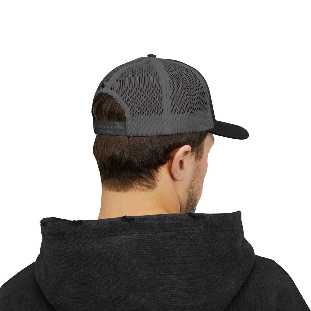 Snapback Trucker Cap white logo