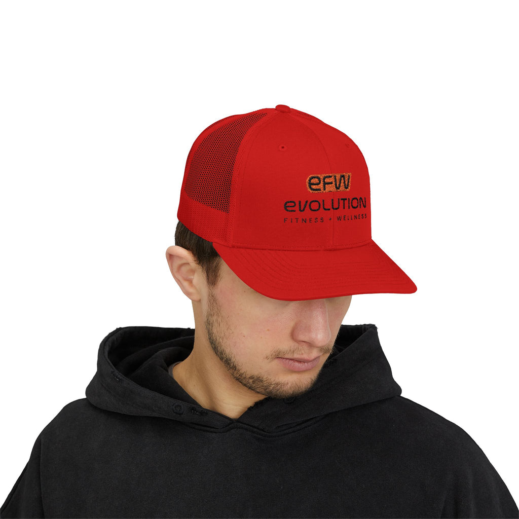 Snapback Trucker Cap black logo