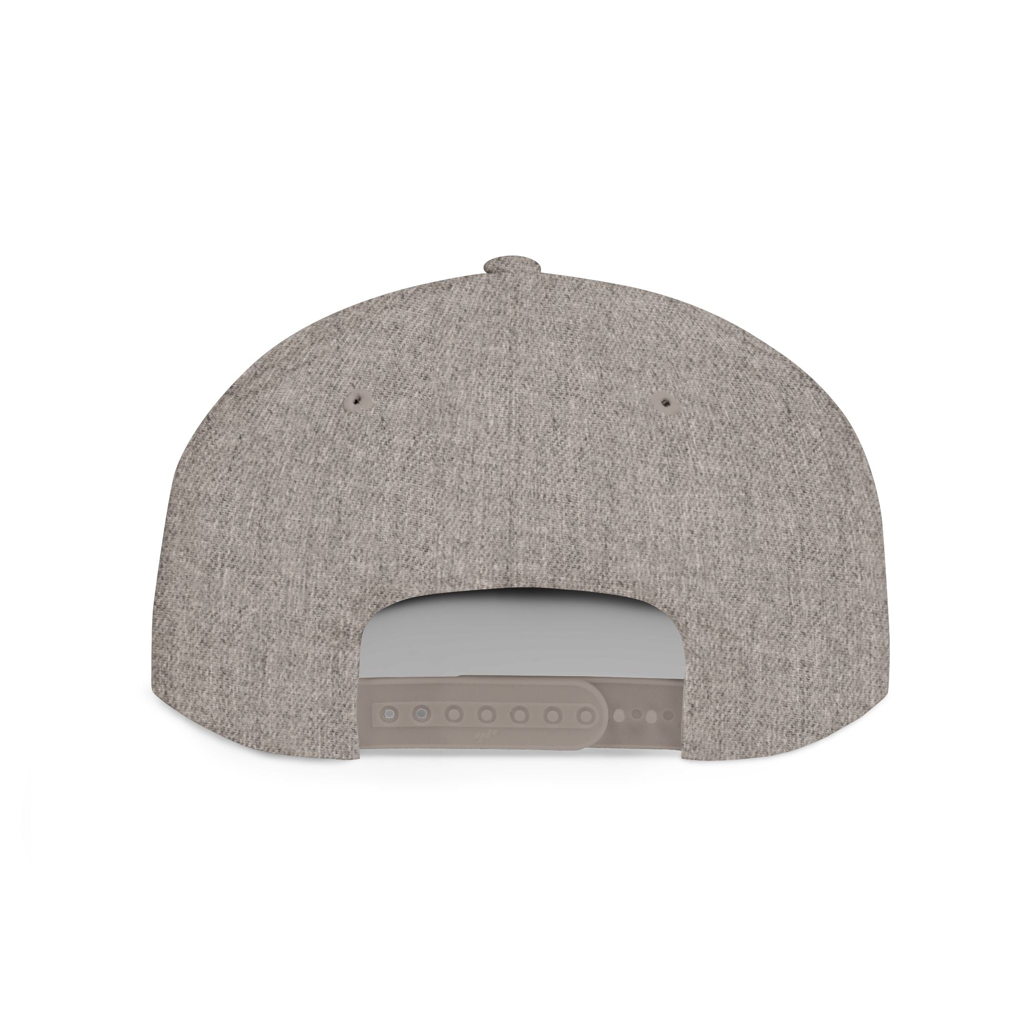 Flat Bill Snapback white logo