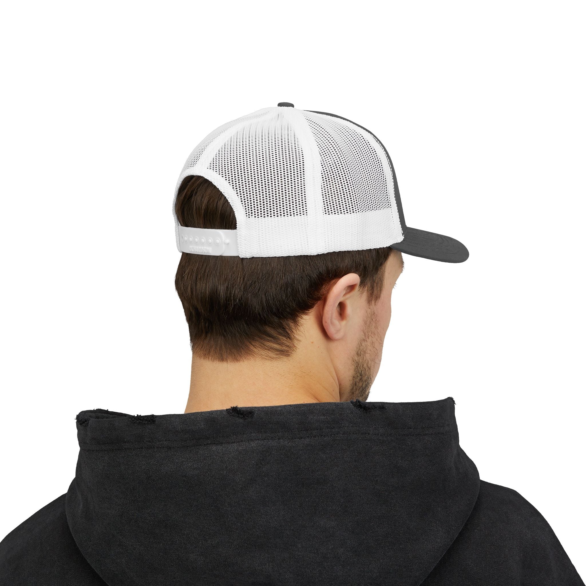 Snapback Trucker Cap white logo