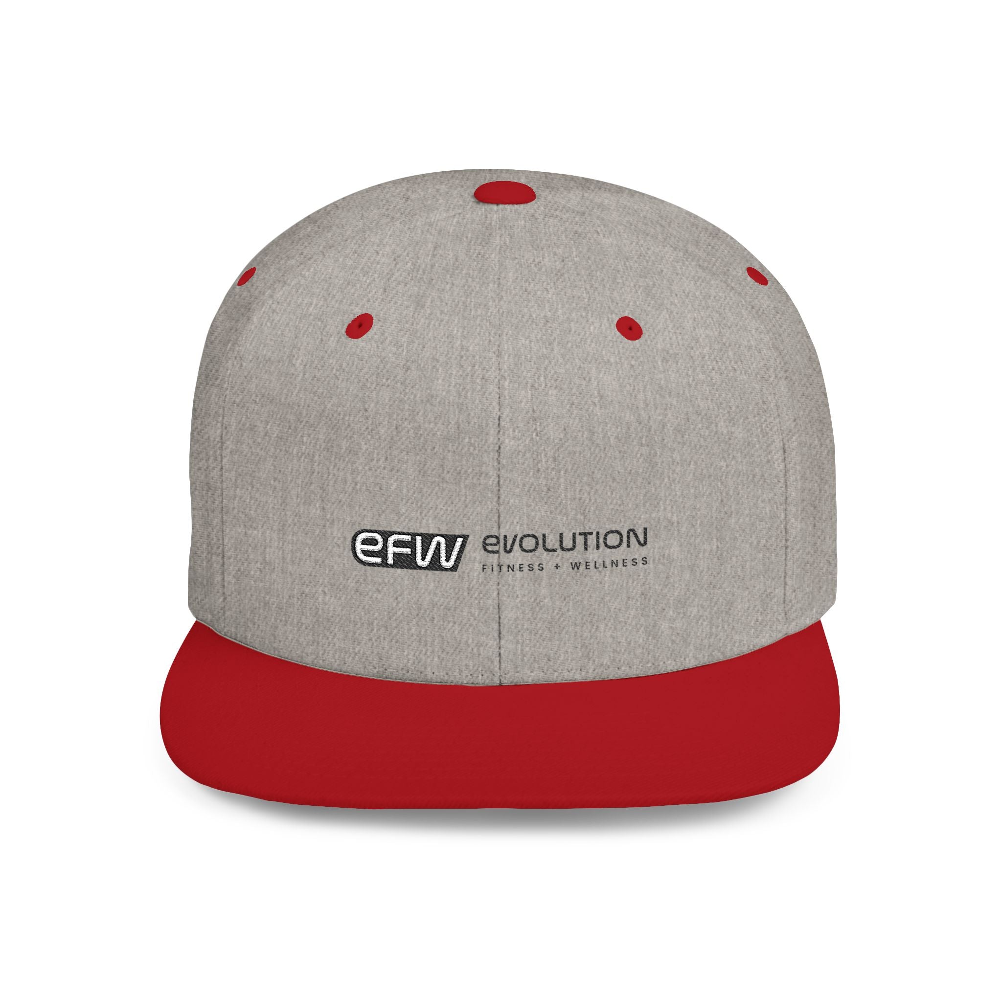 EFW Flat Bill Snapback — Black Logo