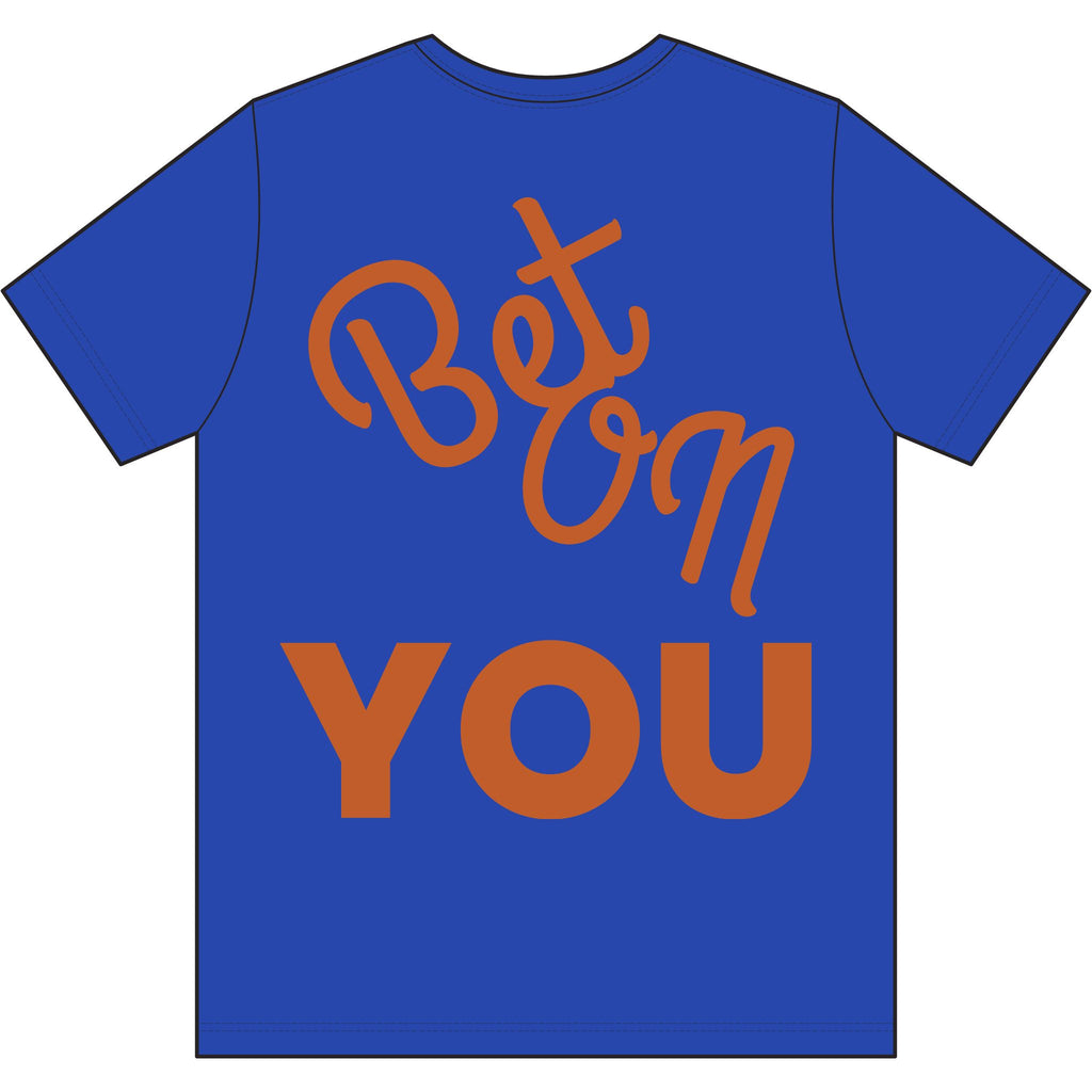Bet On YOU Dri-Power 100% Polyester T-Shirt white logo
