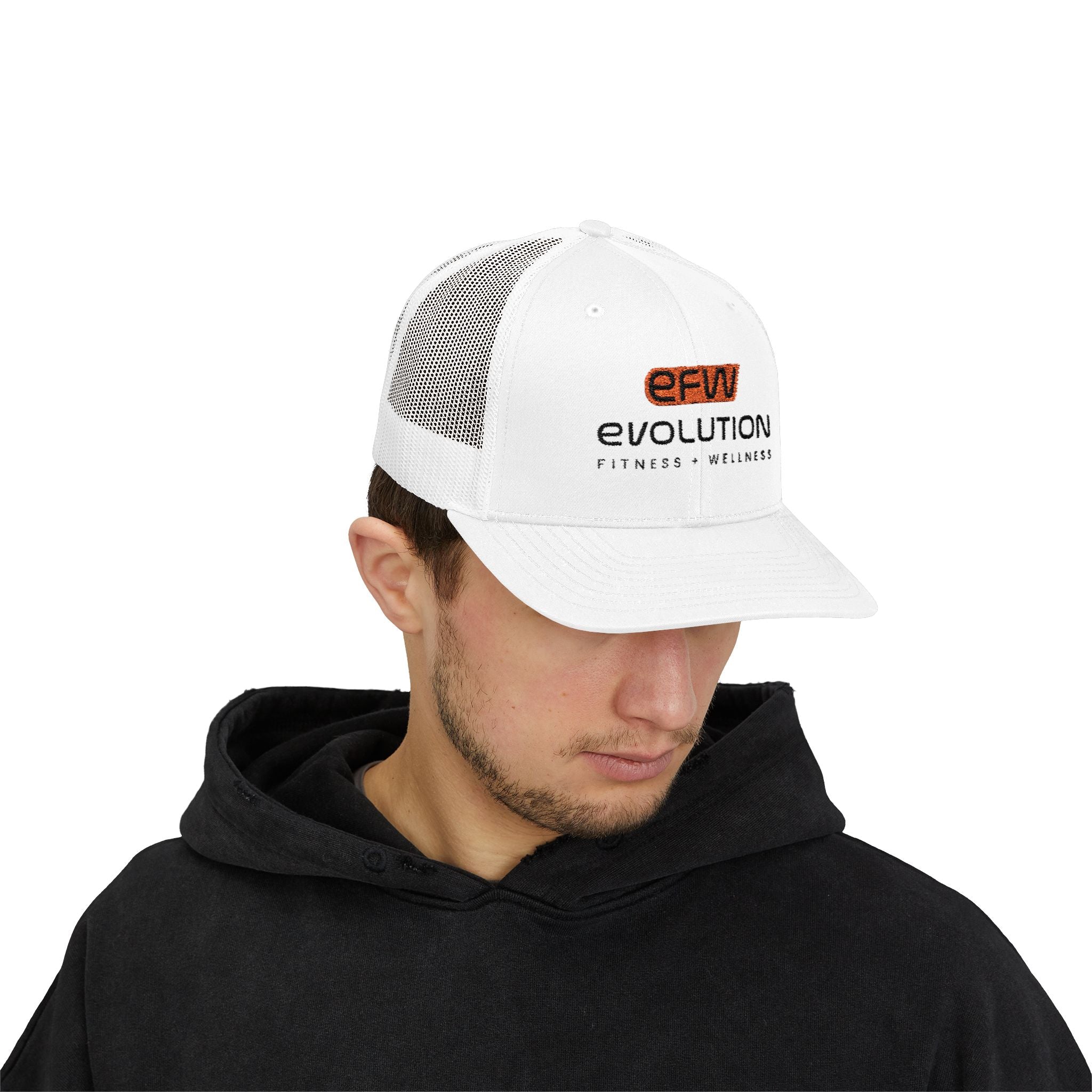 Snapback Trucker Cap black logo