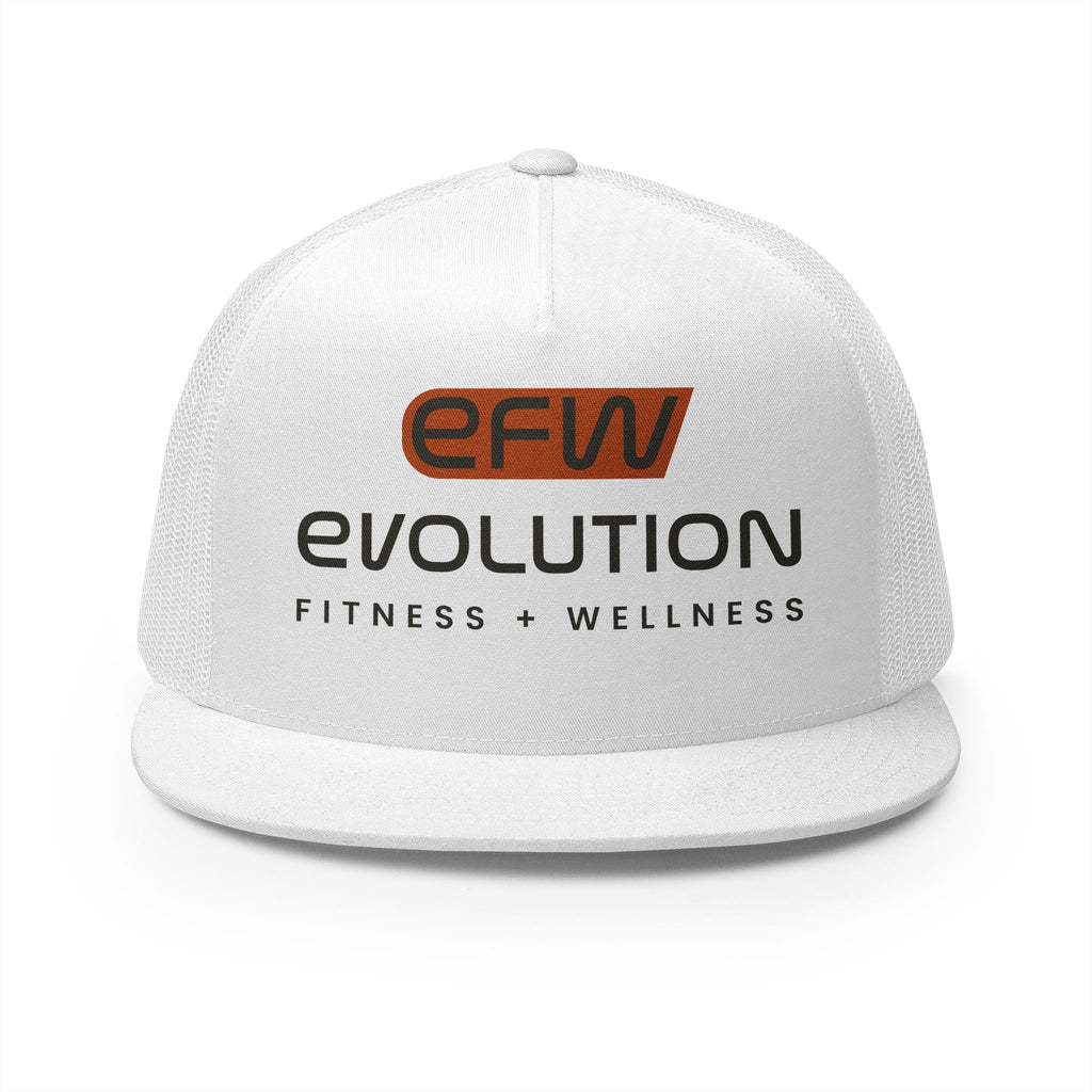 5 Panel Trucker Cap black logo