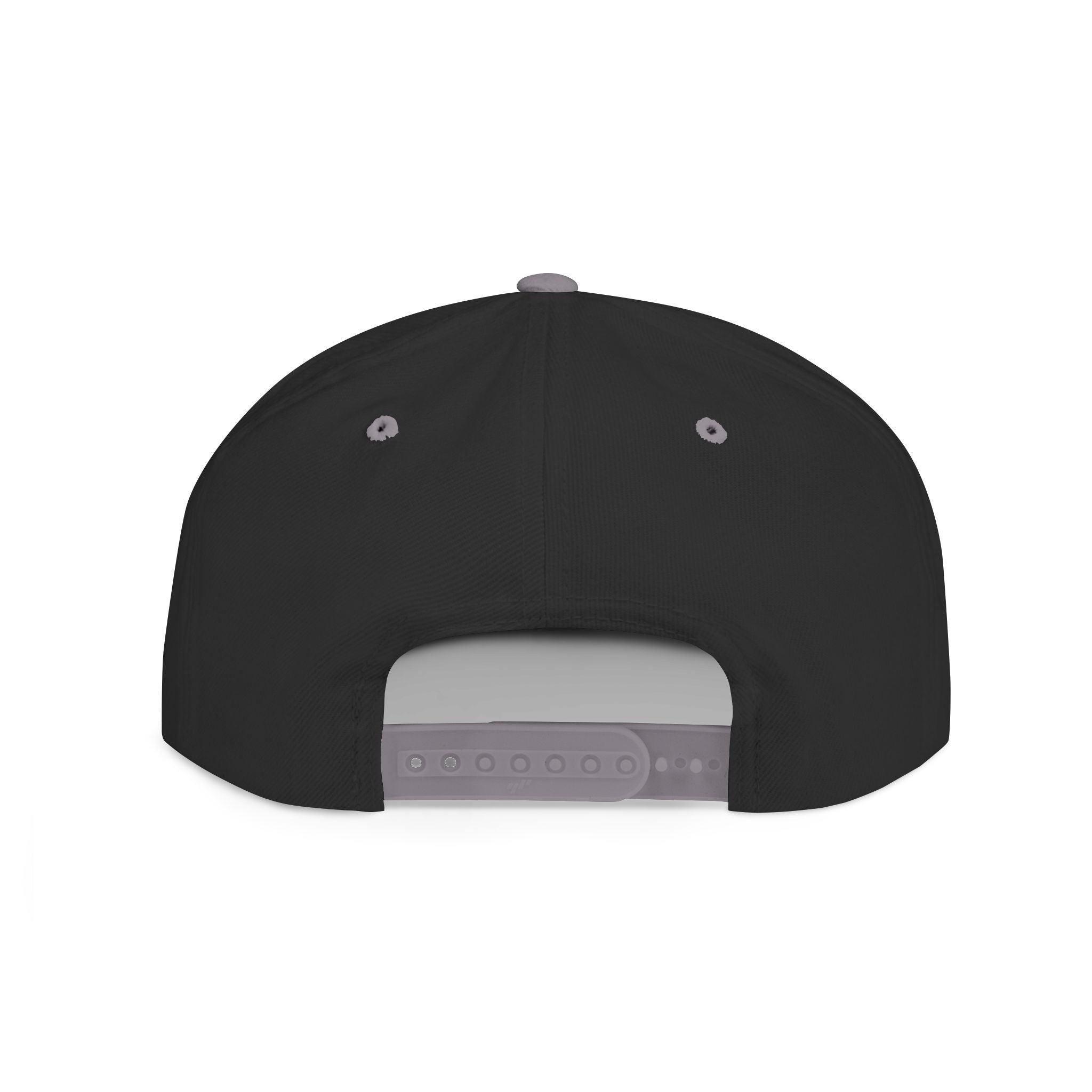 Flat Bill Snapback white logo