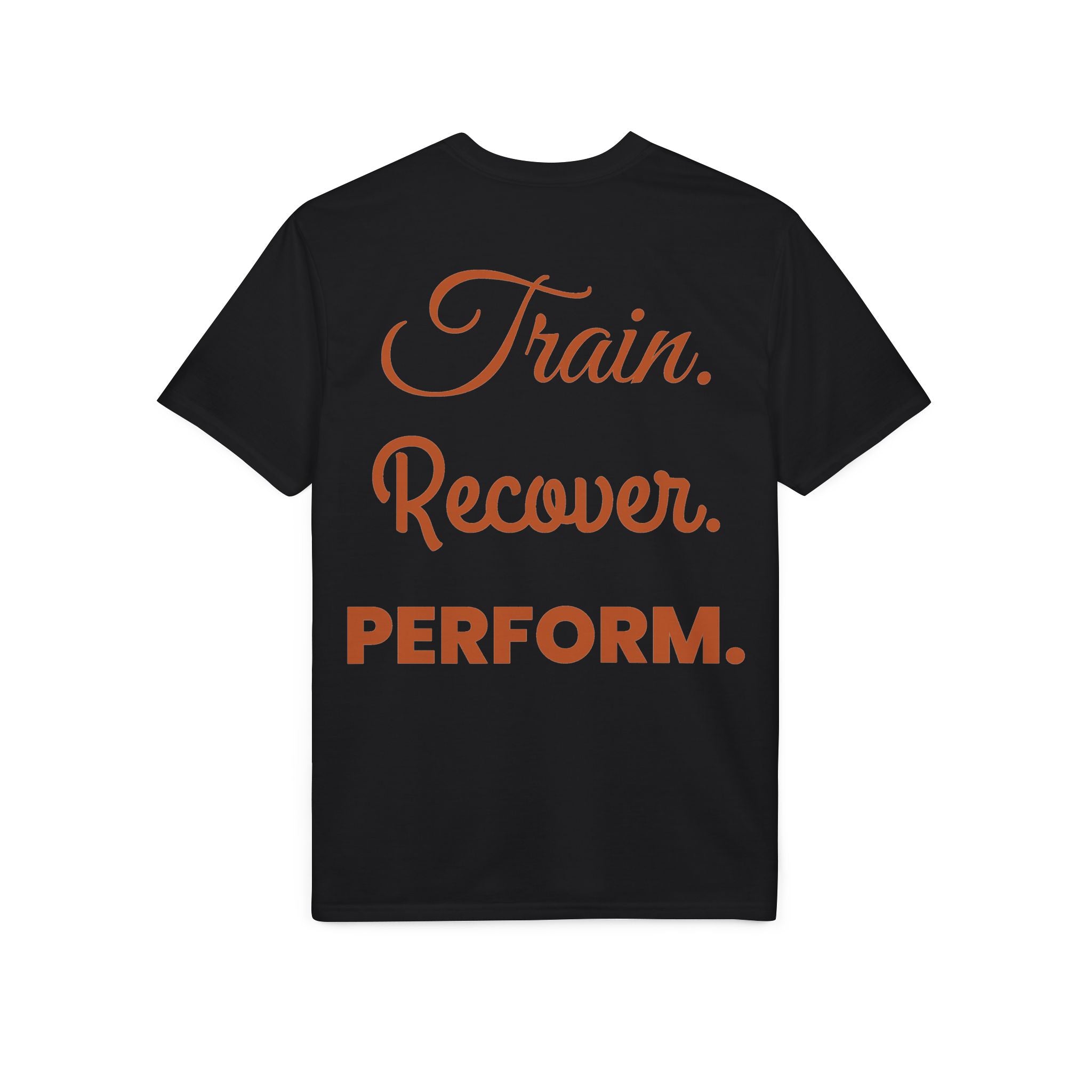 Train. Recover. PERFORM. Performance® T-Shirt — Dark Colourways