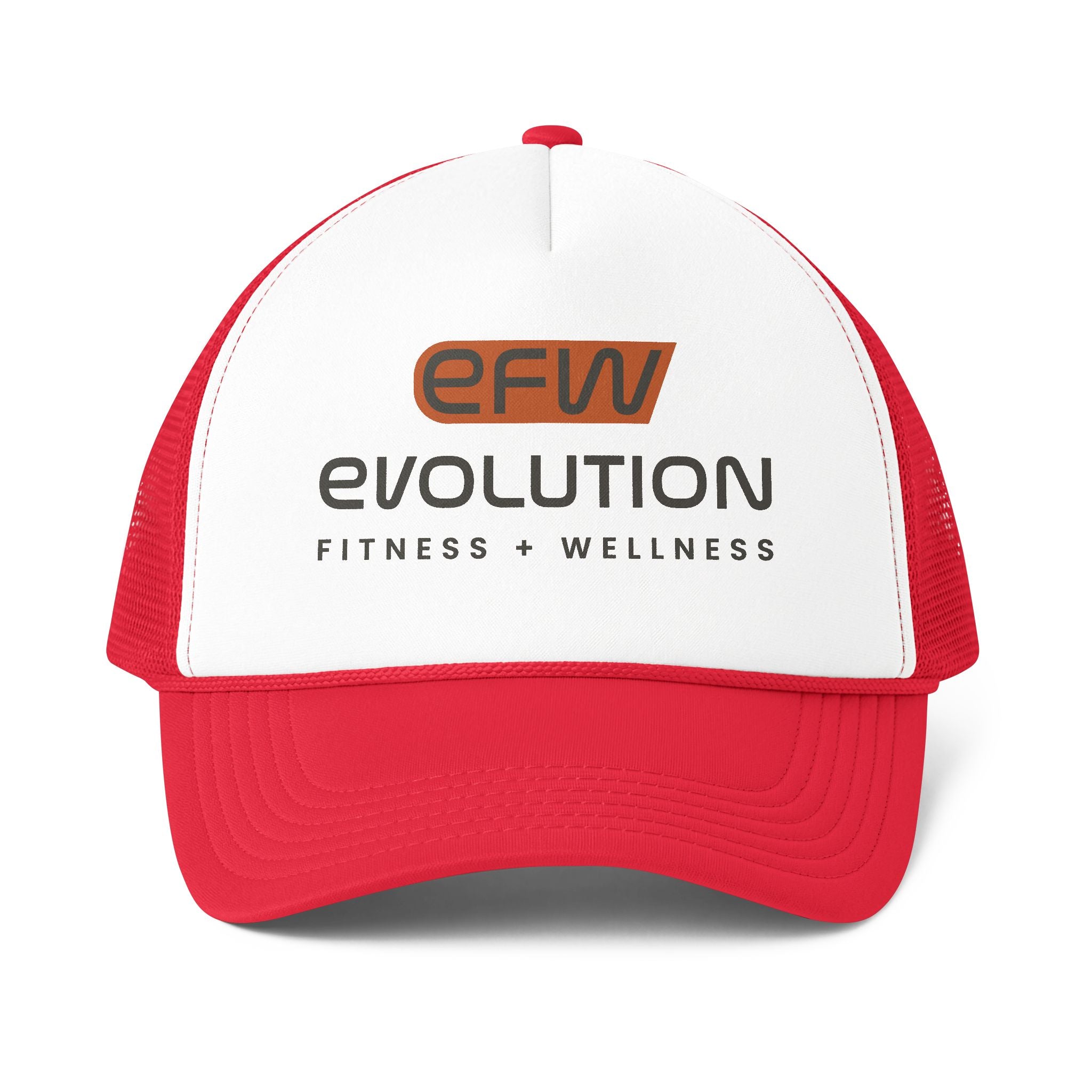 EFW Foam Mesh-Back Trucker Cap — Black Logo