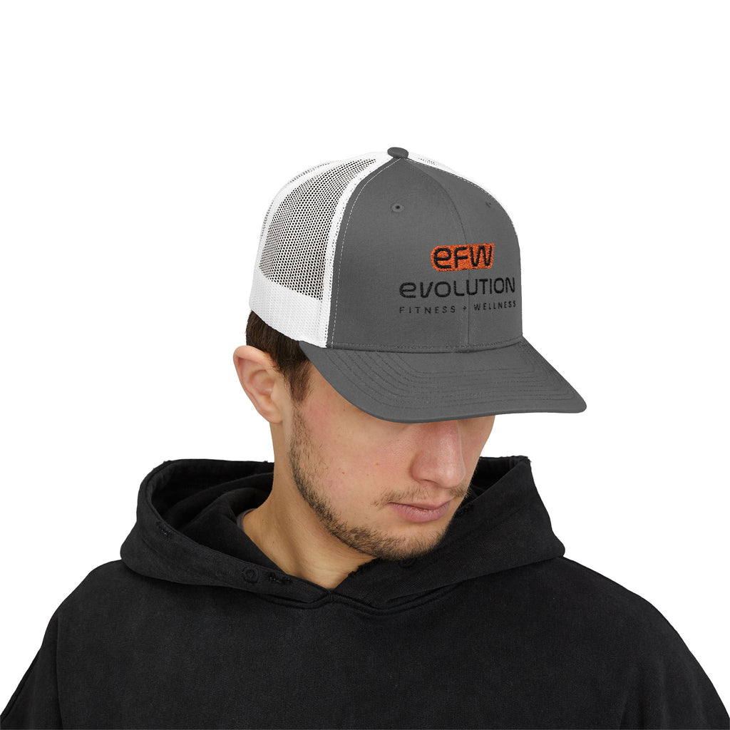 Snapback Trucker Cap black logo