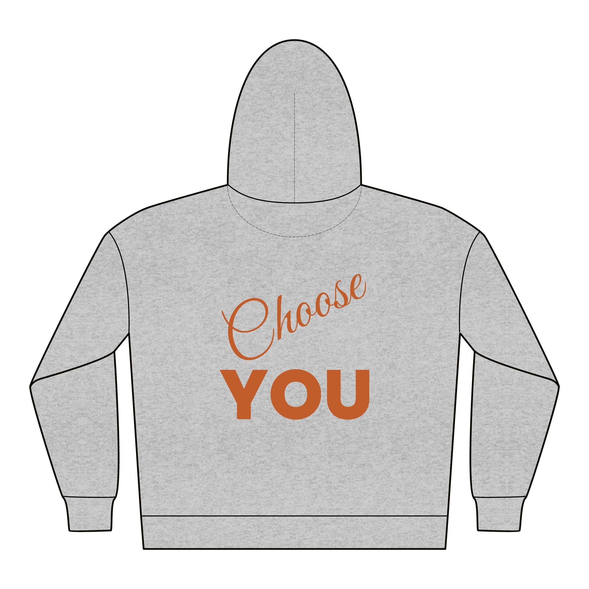 Choose YOU Unisex Cooper Dry Hooded Sweatshirt