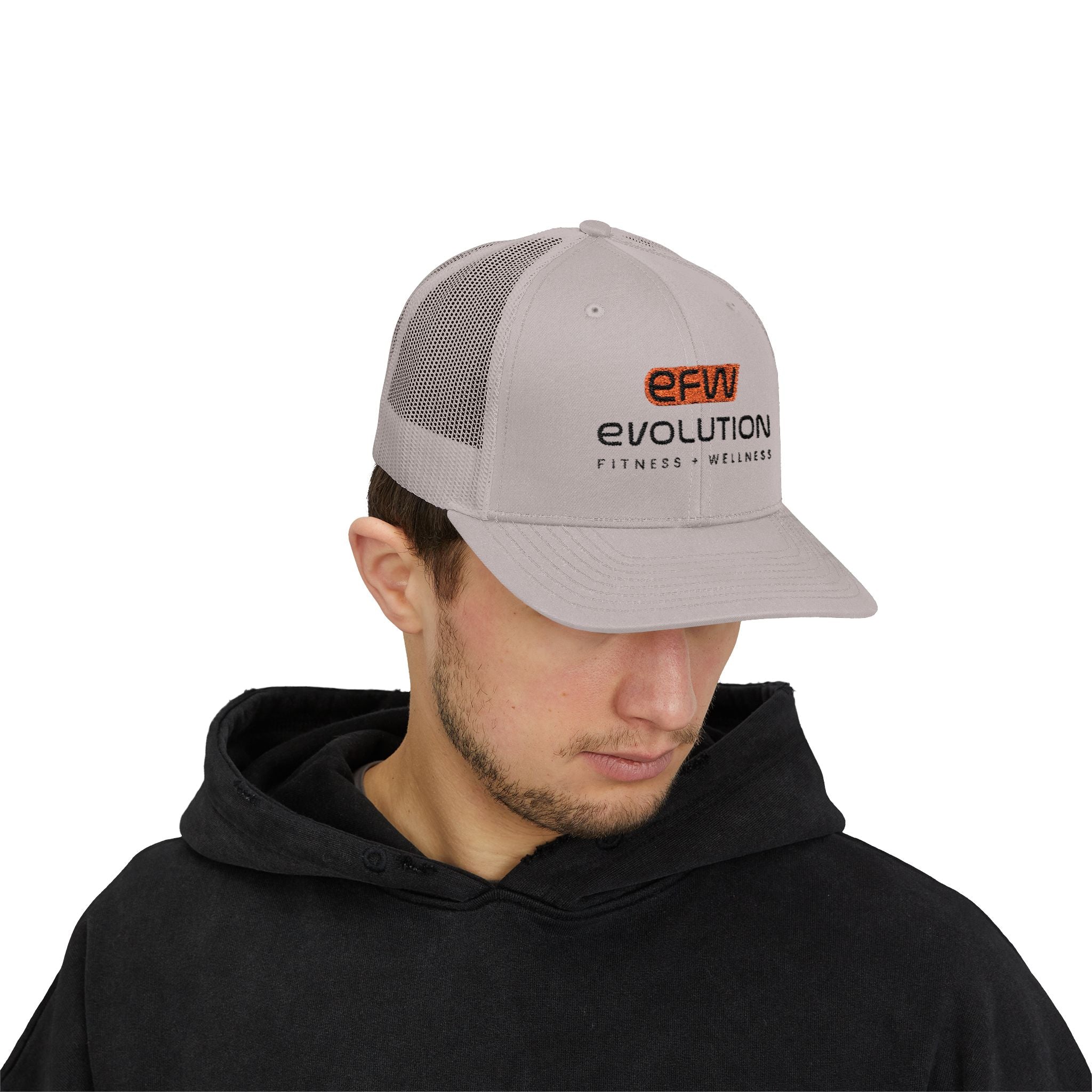 Snapback Trucker Cap black logo