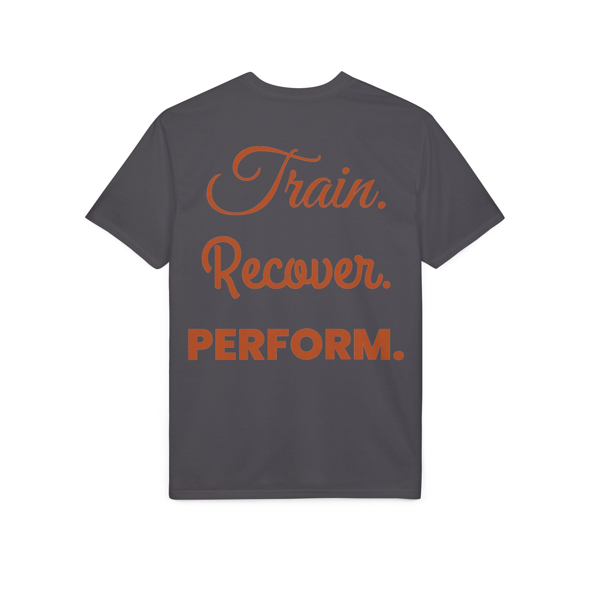 Train. Recover. PERFORM. Performance® T-Shirt — Dark Colourways
