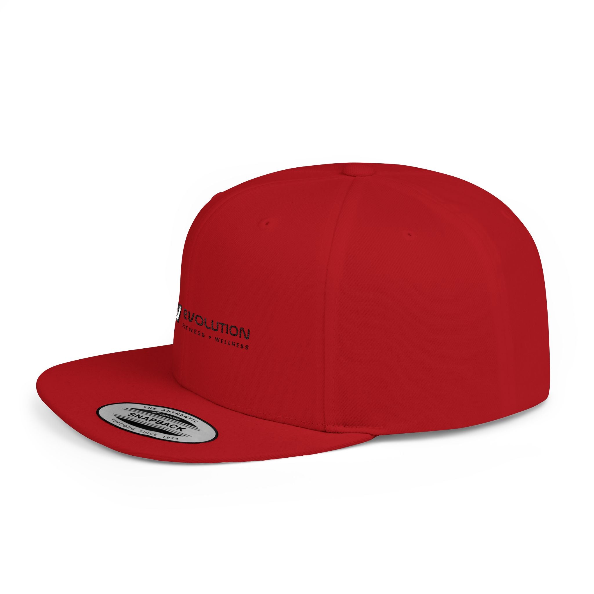 Flat Bill Snapback black logo