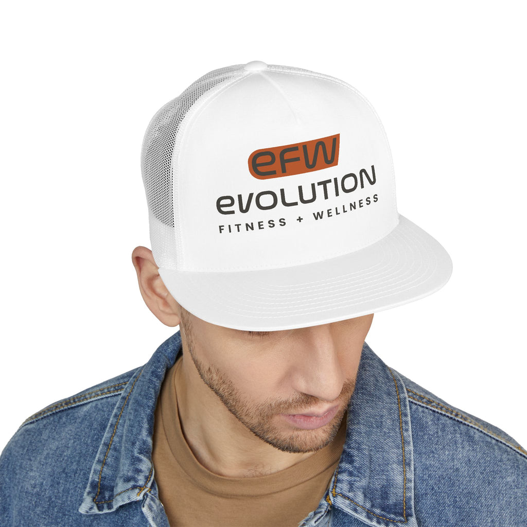 5 Panel Trucker Cap black logo