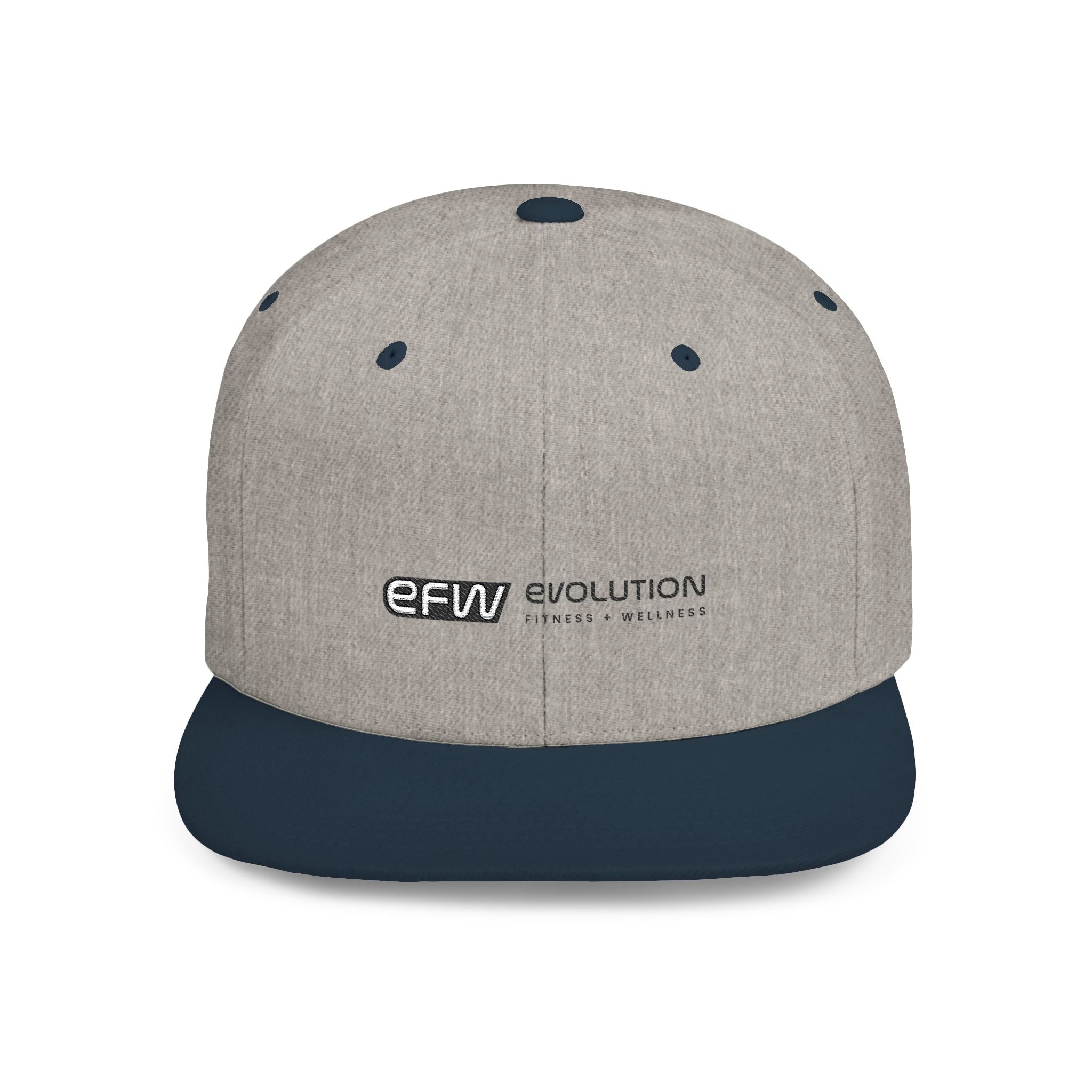 EFW Flat Bill Snapback — Black Logo