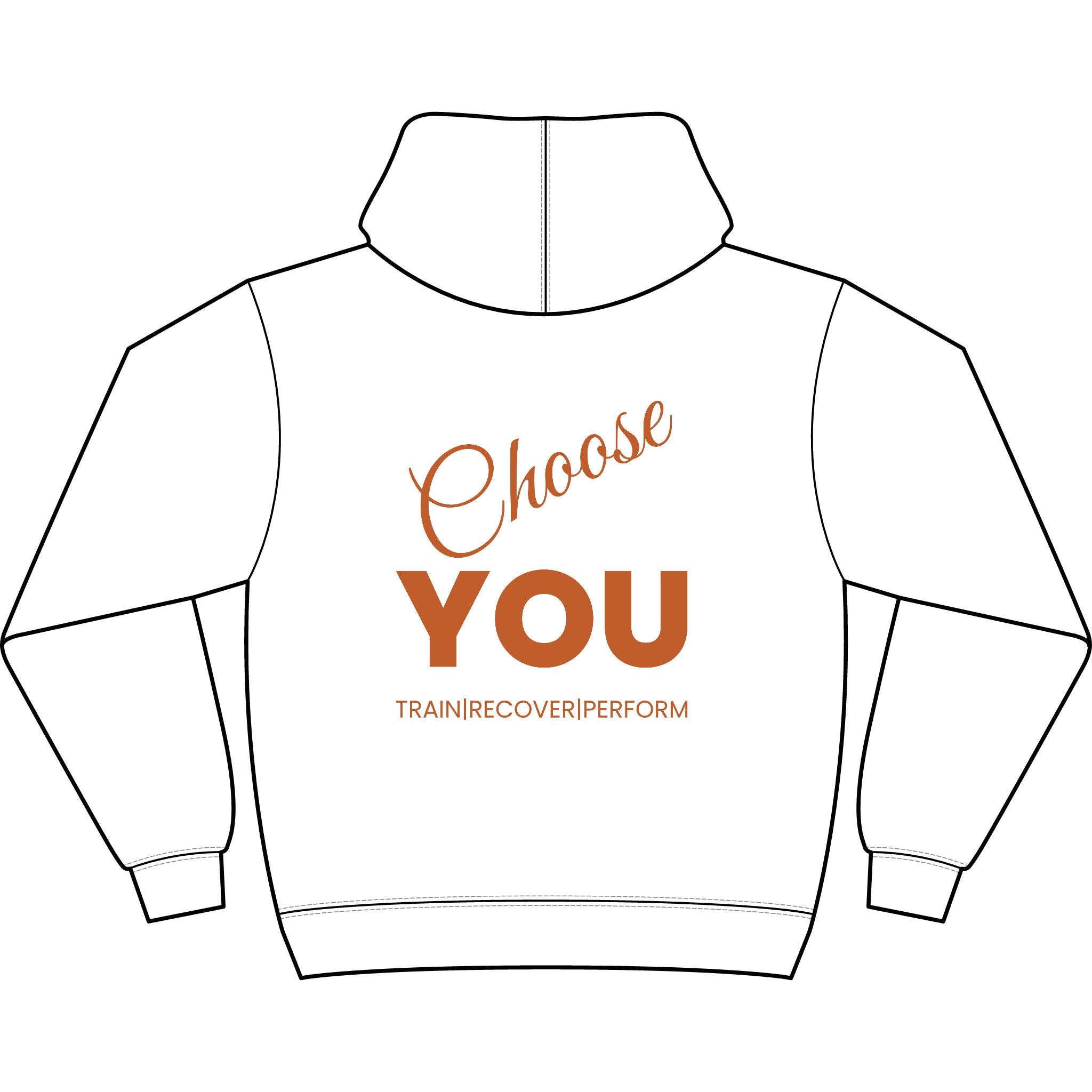 Choose YOU Men's Box Hoodie black logo