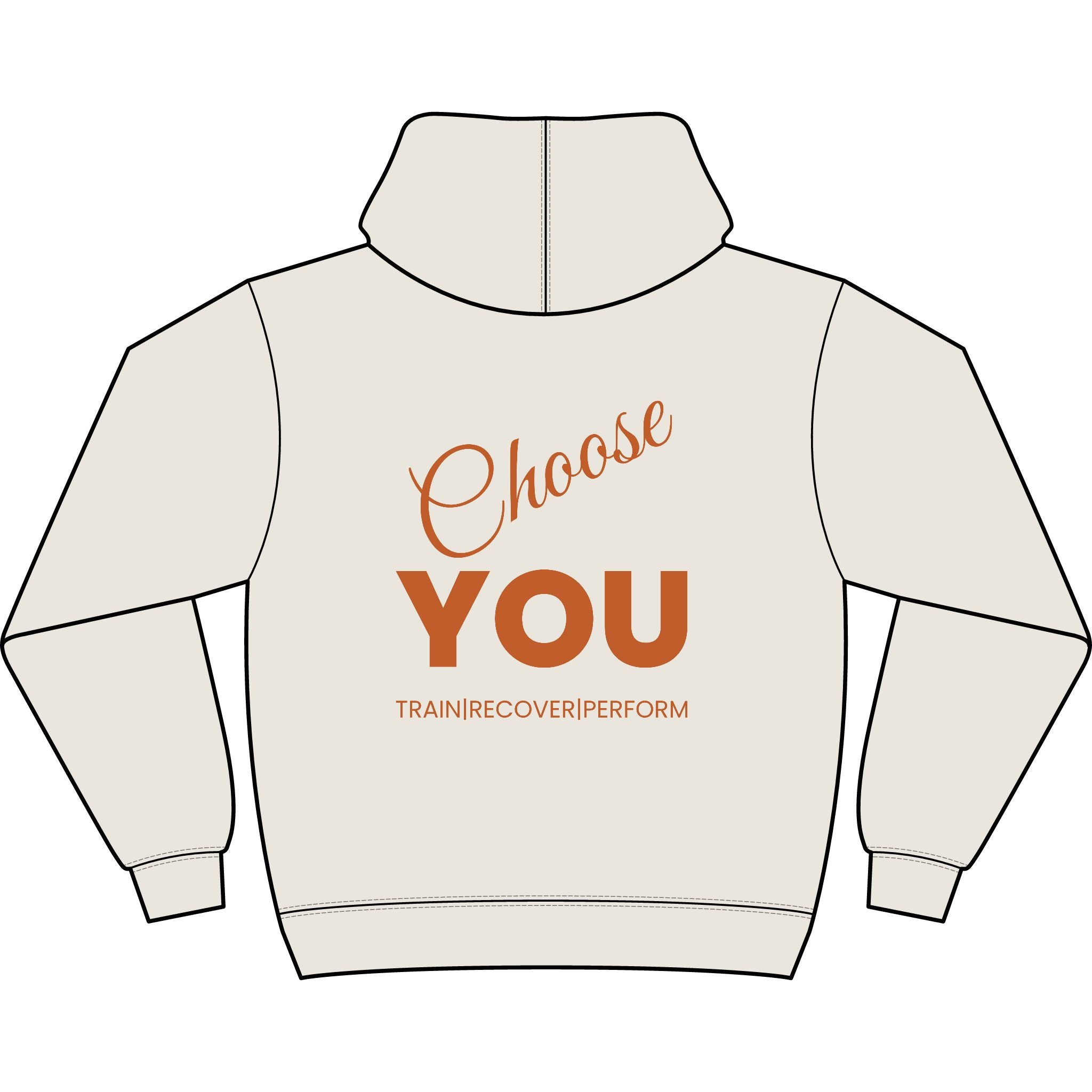 Choose YOU Men's Box Hoodie black logo