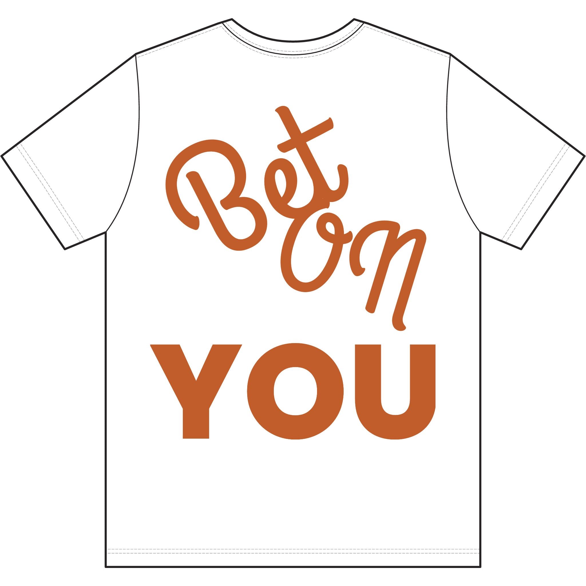 Bet On YOU Dri-Power 100% Polyester T-Shirt black logo