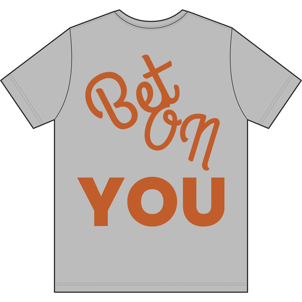 Bet On YOU Dri-Power 100% Polyester T-Shirt black logo