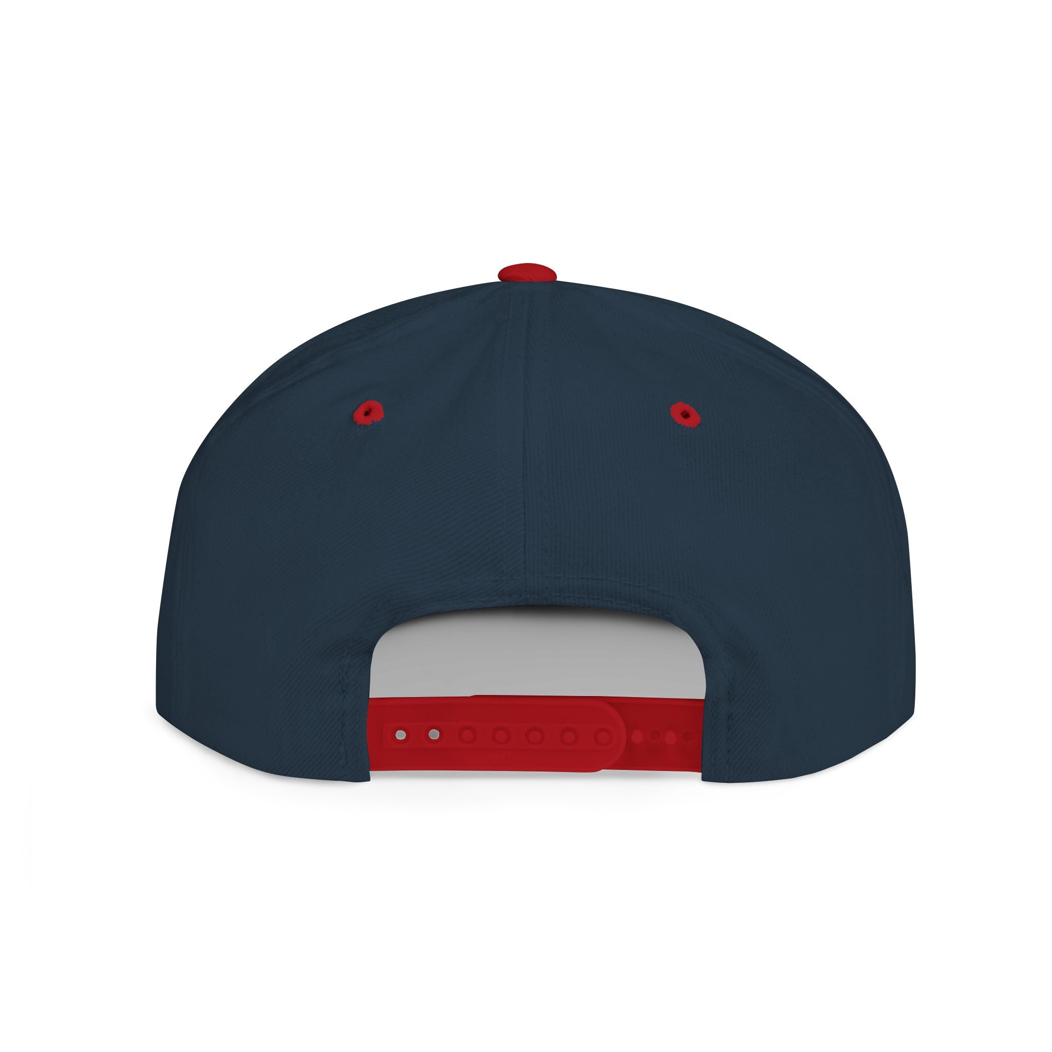 Flat Bill Snapback white logo