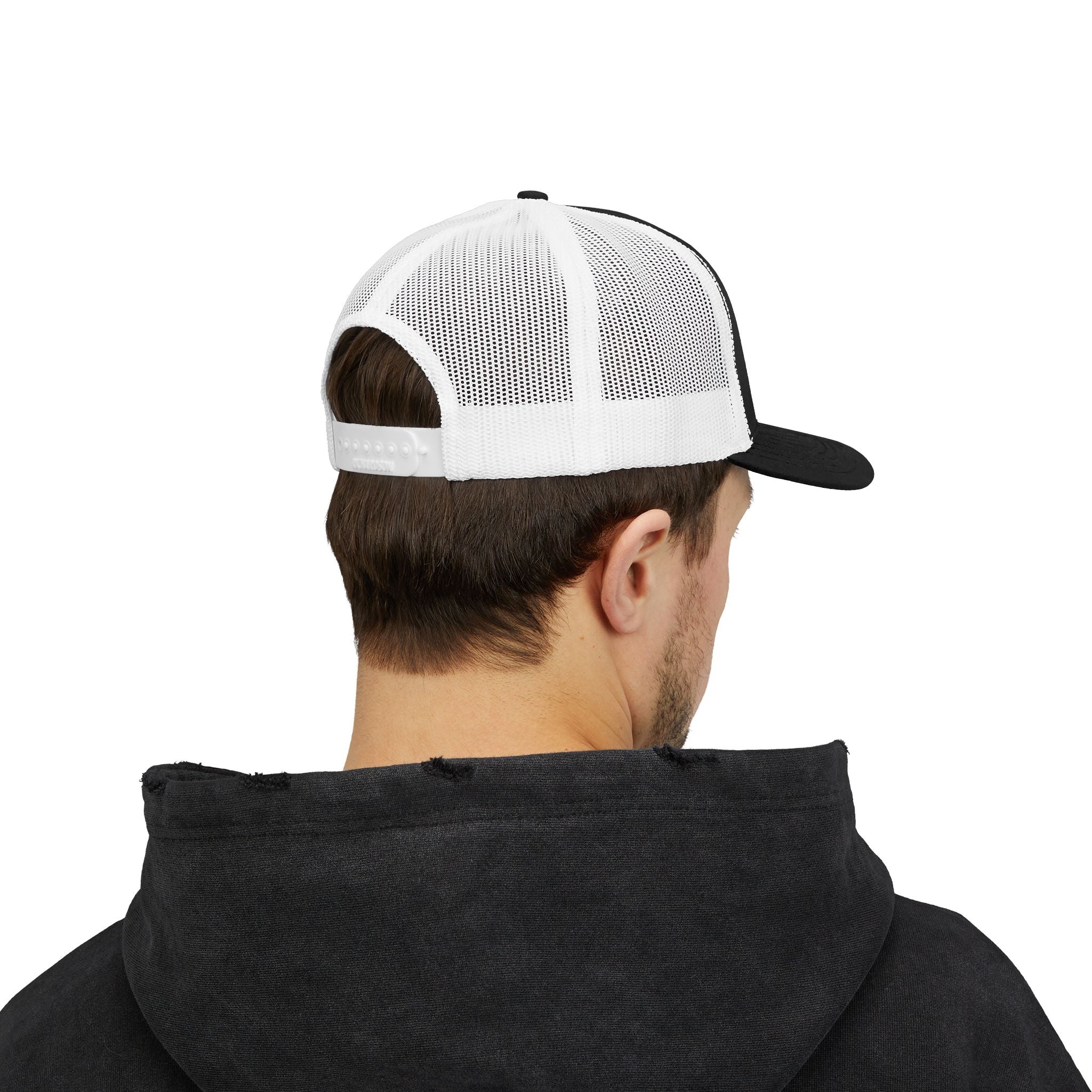 Snapback Trucker Cap white logo