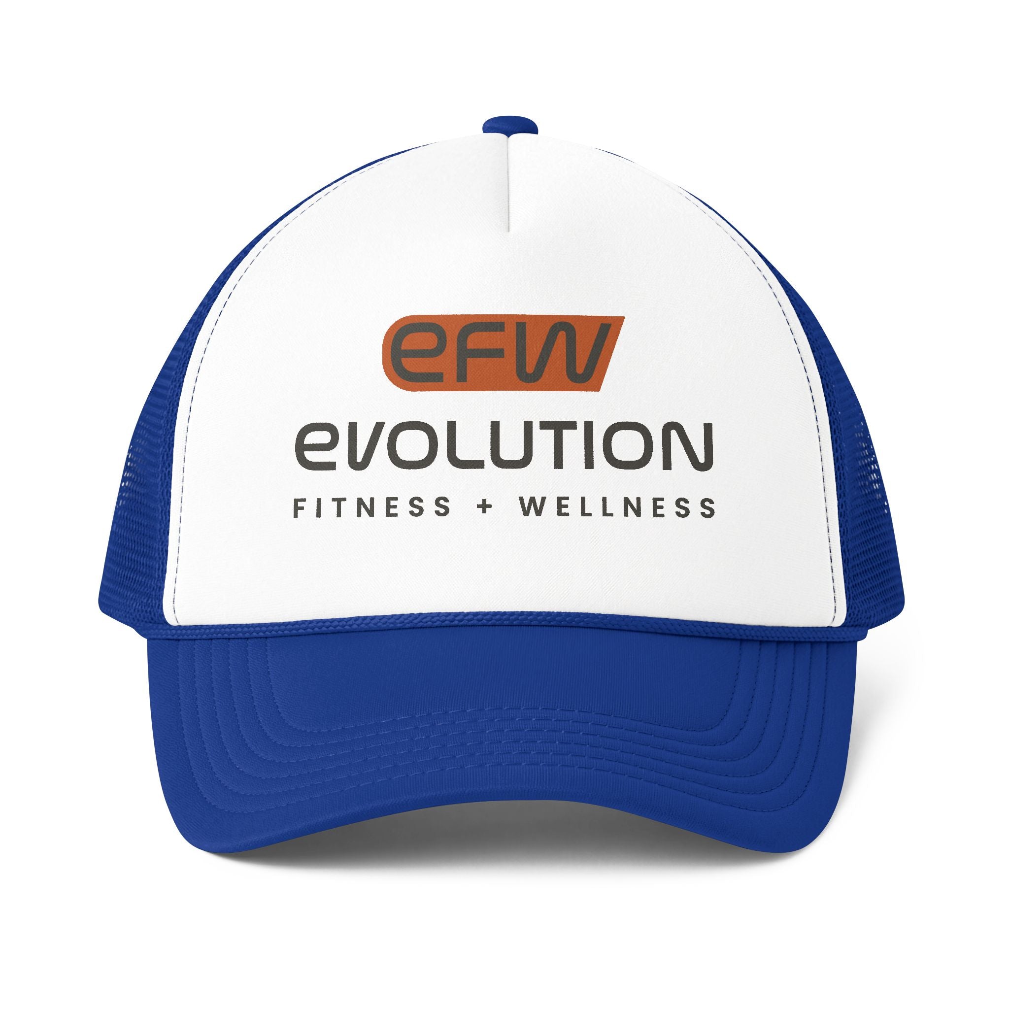 EFW Foam Mesh-Back Trucker Cap — Black Logo