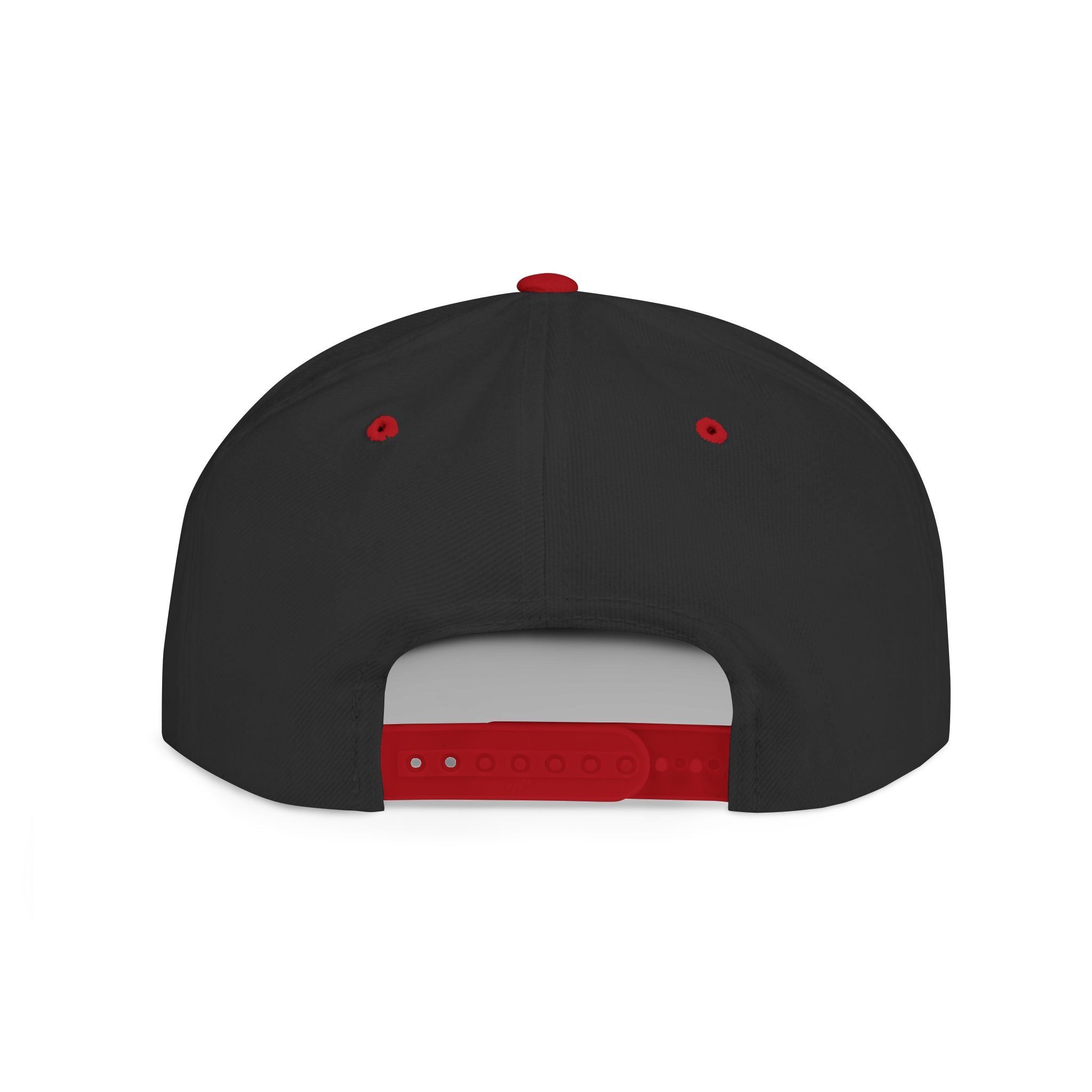 Flat Bill Snapback white logo