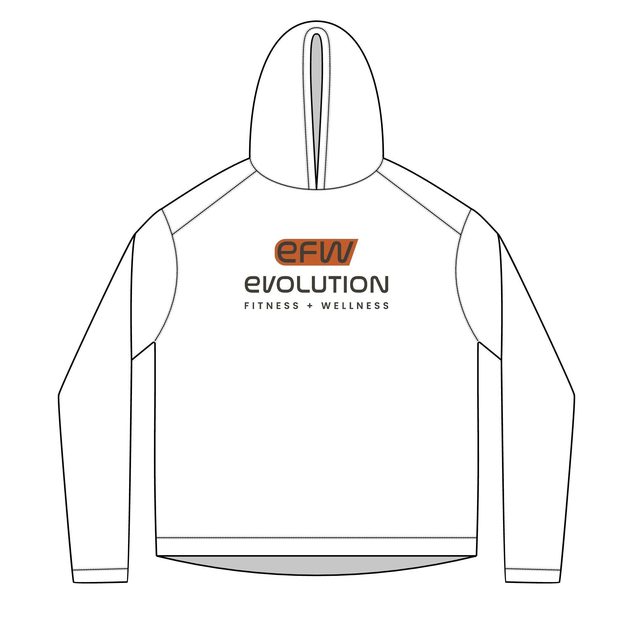 Solar Hoodie — Evolution Fitness & Wellness ‘Train. Recover. Perform.’ Performance Hoodie