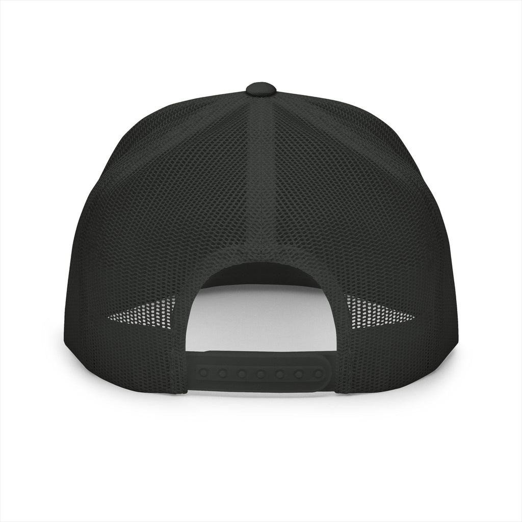 5 Panel Trucker Cap white logo