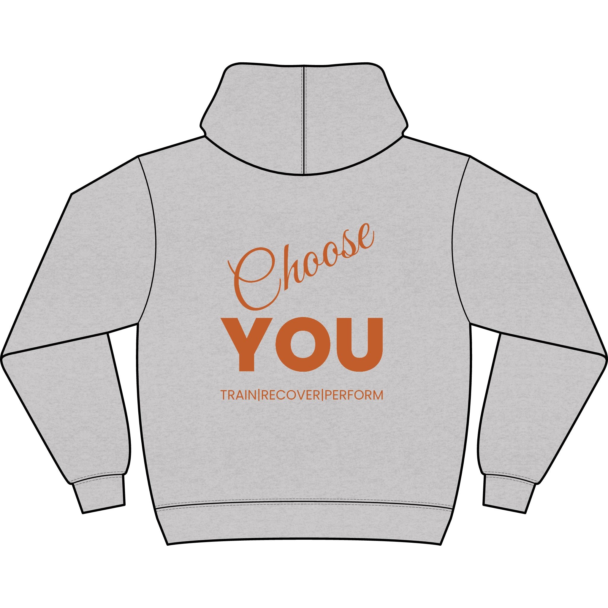 Choose YOU Men's Box Hoodie black logo