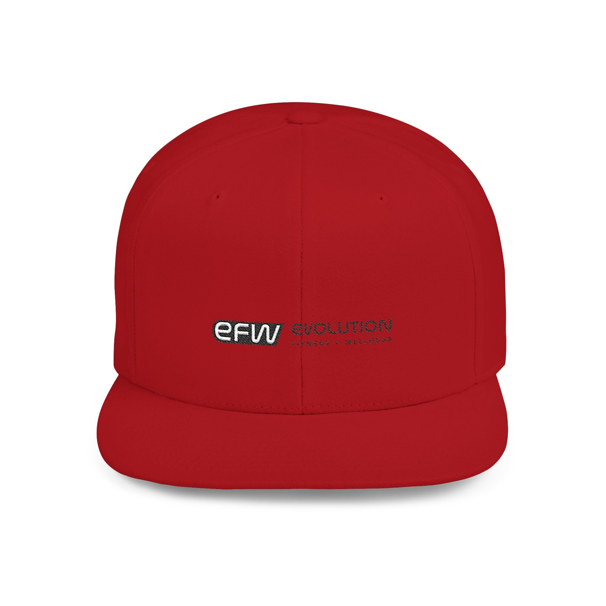EFW Flat Bill Snapback — Black Logo