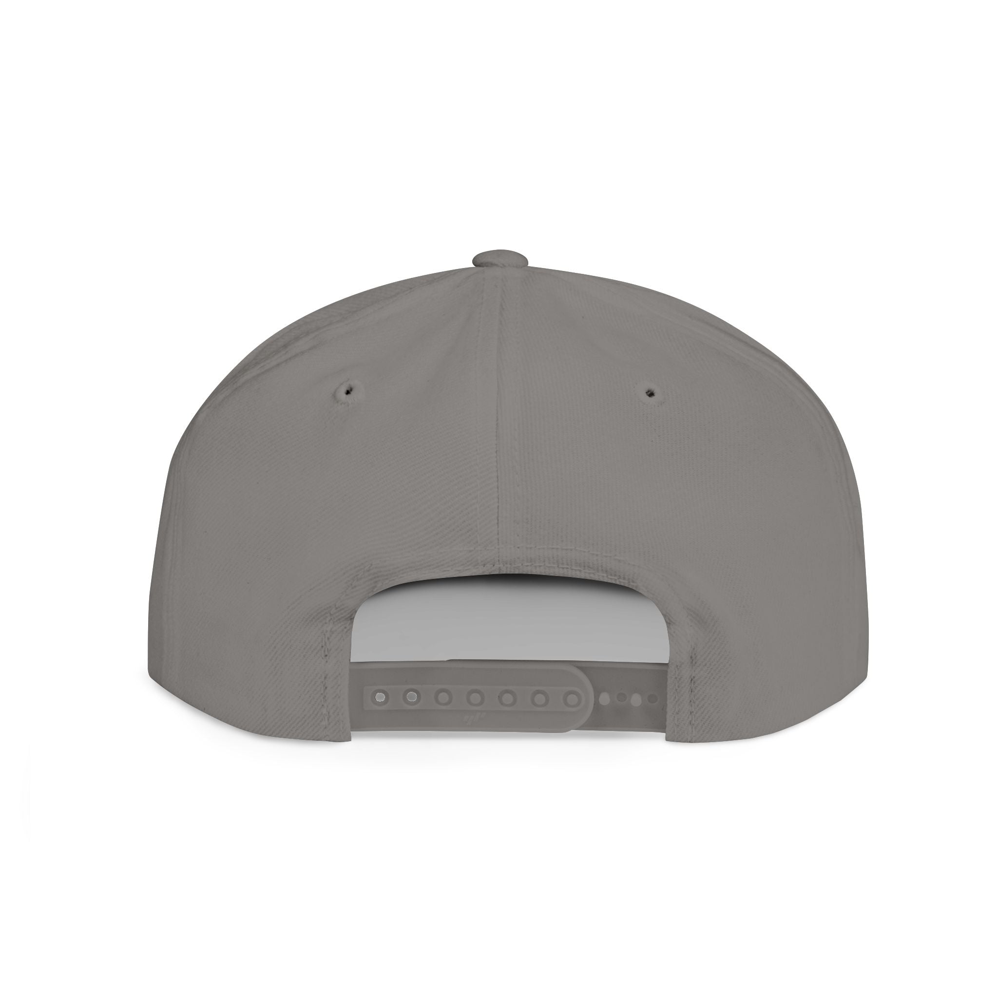 Flat Bill Snapback white logo