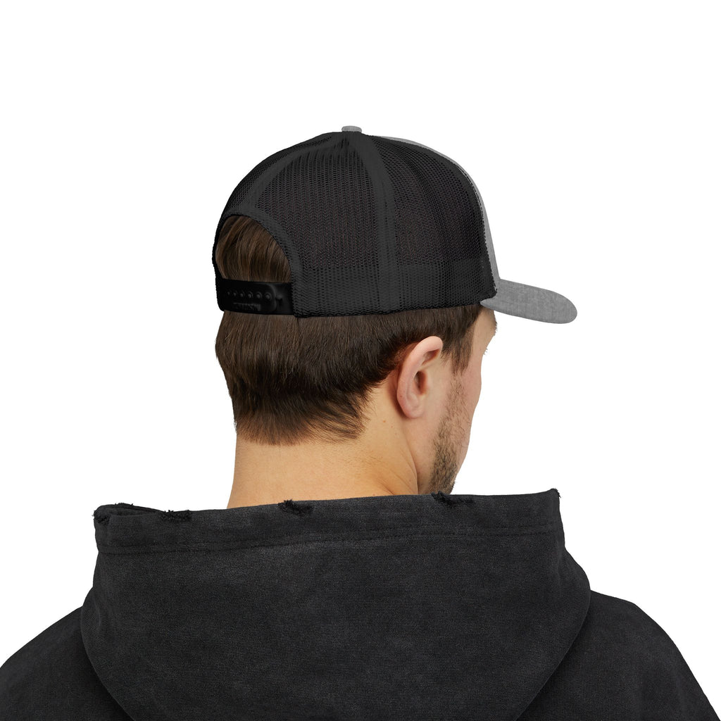 Snapback Trucker Cap white logo