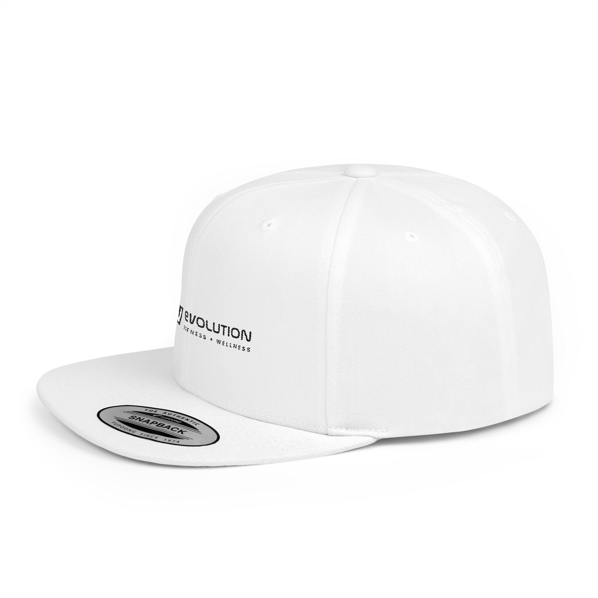 Flat Bill Snapback black logo