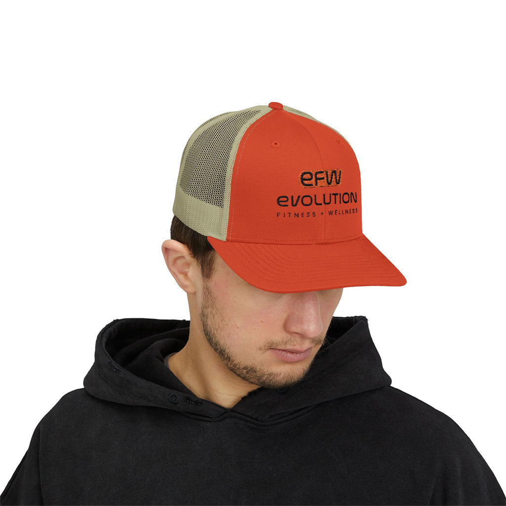 Snapback Trucker Cap black logo