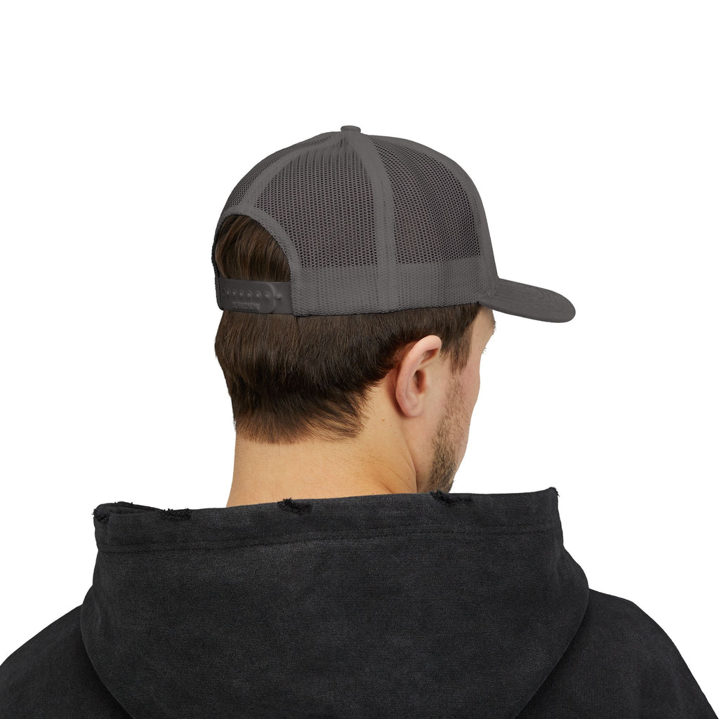 Snapback Trucker Cap white logo