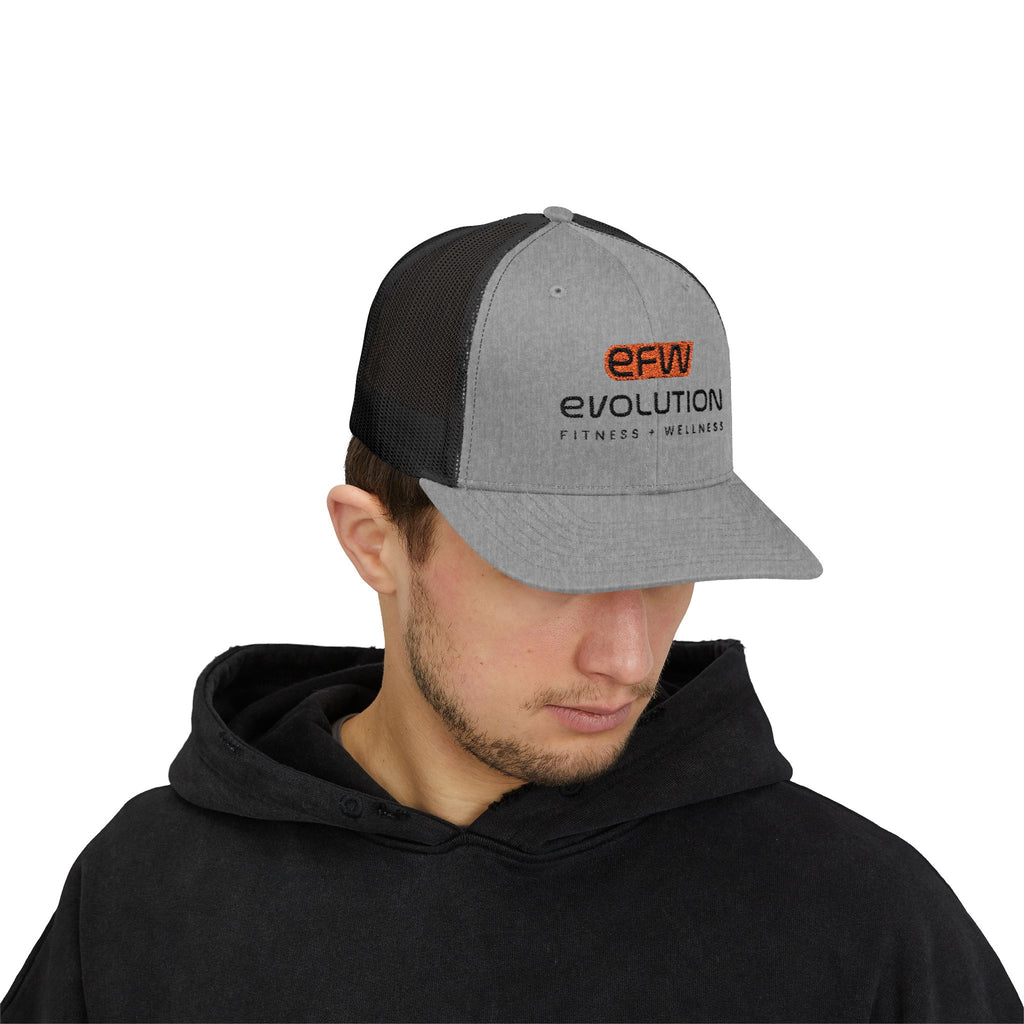 Snapback Trucker Cap black logo