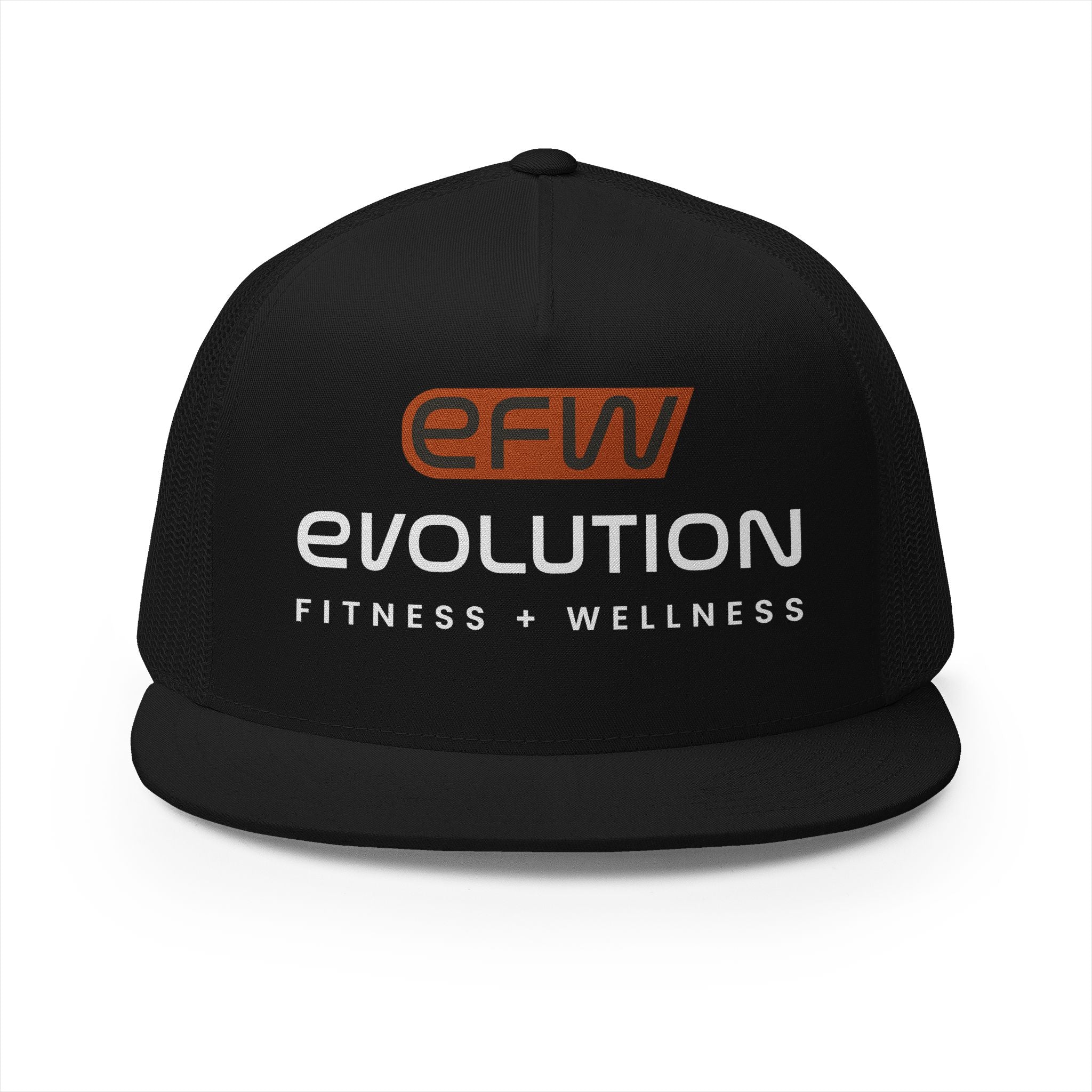 5 Panel Trucker Cap white logo